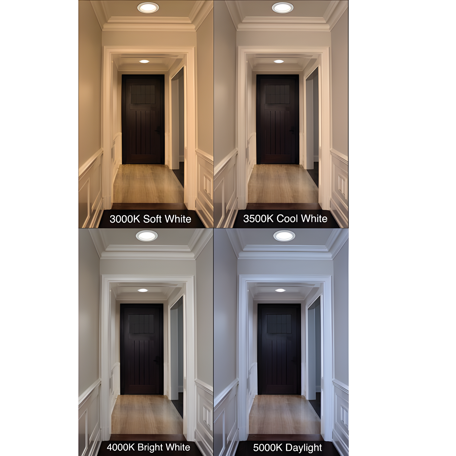 ETi Solid State Lighting 6 in. Canless 120-277v T24 Integrated LED Recessed Light Trim (Set of 4) 53192211-4PK