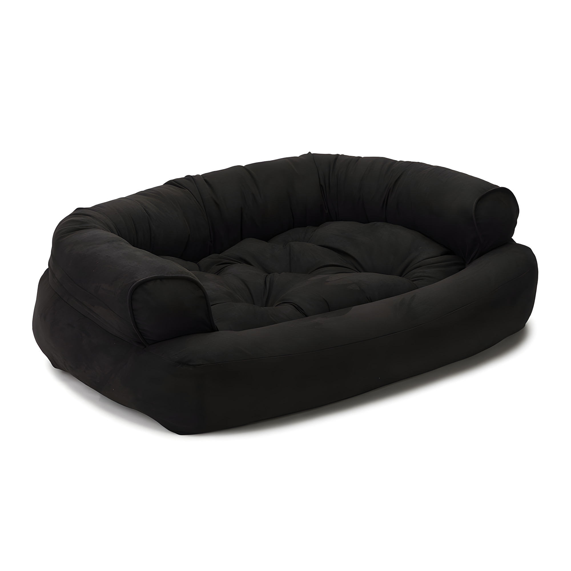 Snoozer Luxury Microsuede Overstuffed Bolster Dog Sofa