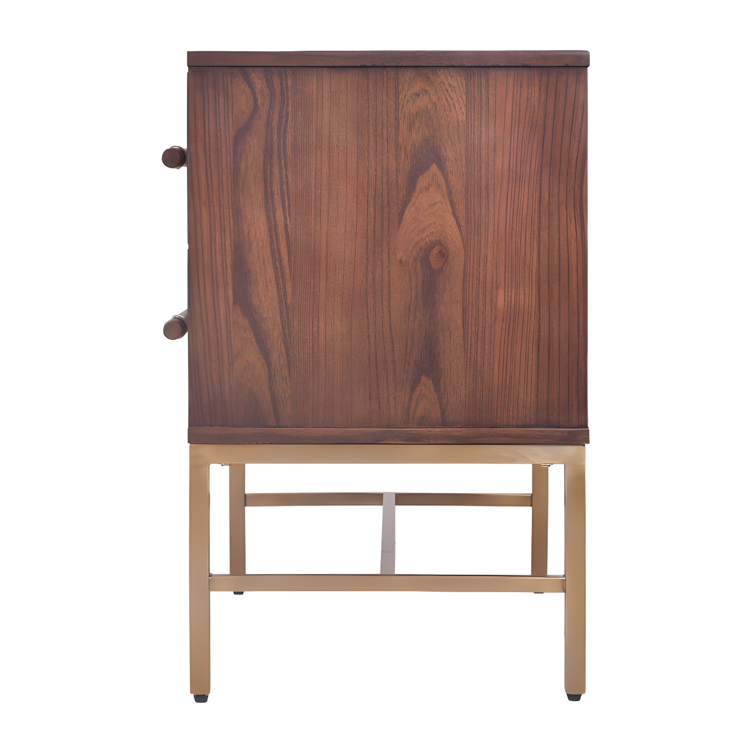 Hopper Studio Hopper Studio Sophia Solid Wood 2-Drawer Rattan Nightstand, Stylish Storage For Modern Homes
