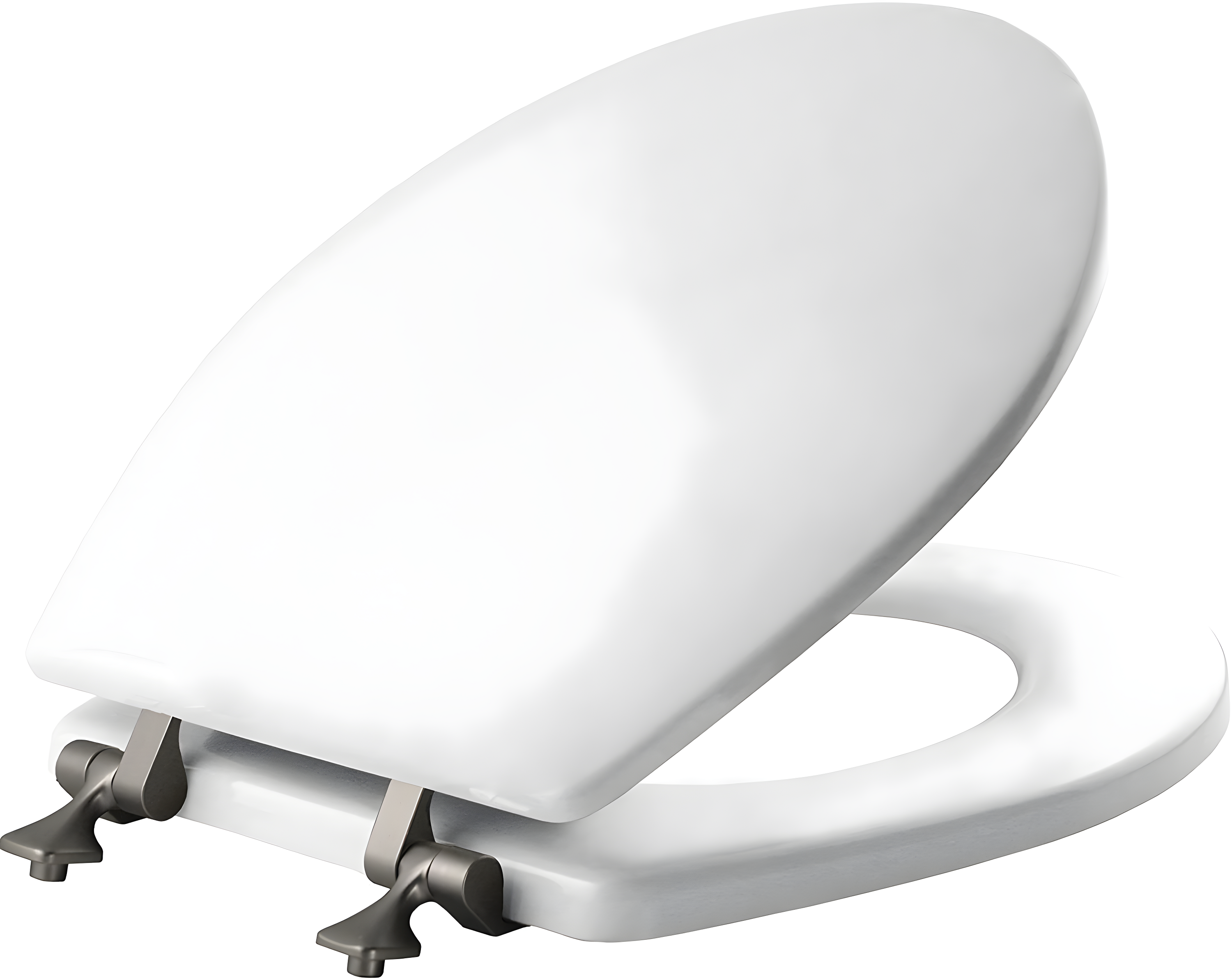 Mayfair by Bemis 7M844BN 000 Mayfair 44CP Featuring STAY-TITE Seat Fastening System & Hinges, ROUND, White