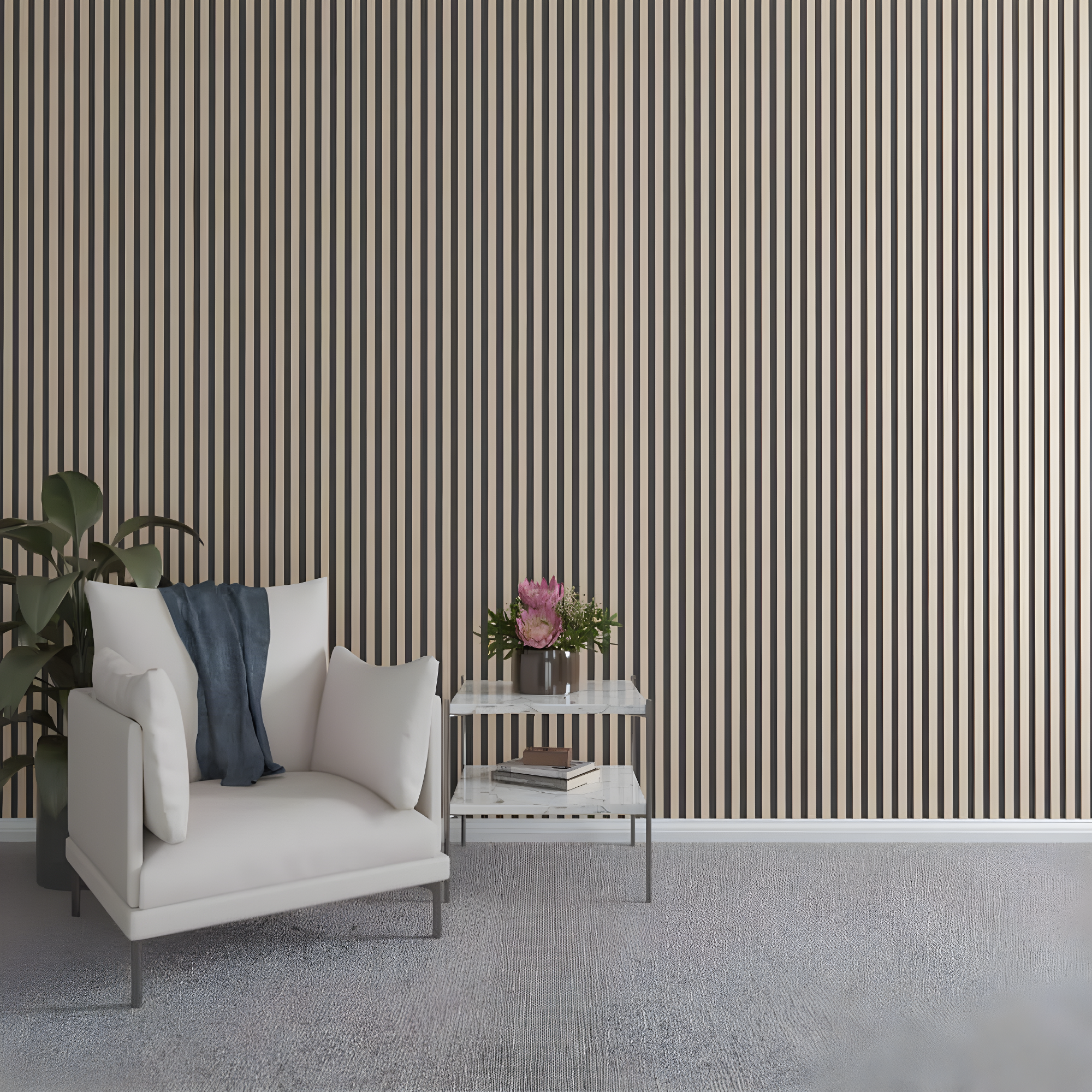 Adjustable Wood Slat Wall Panel Kit
