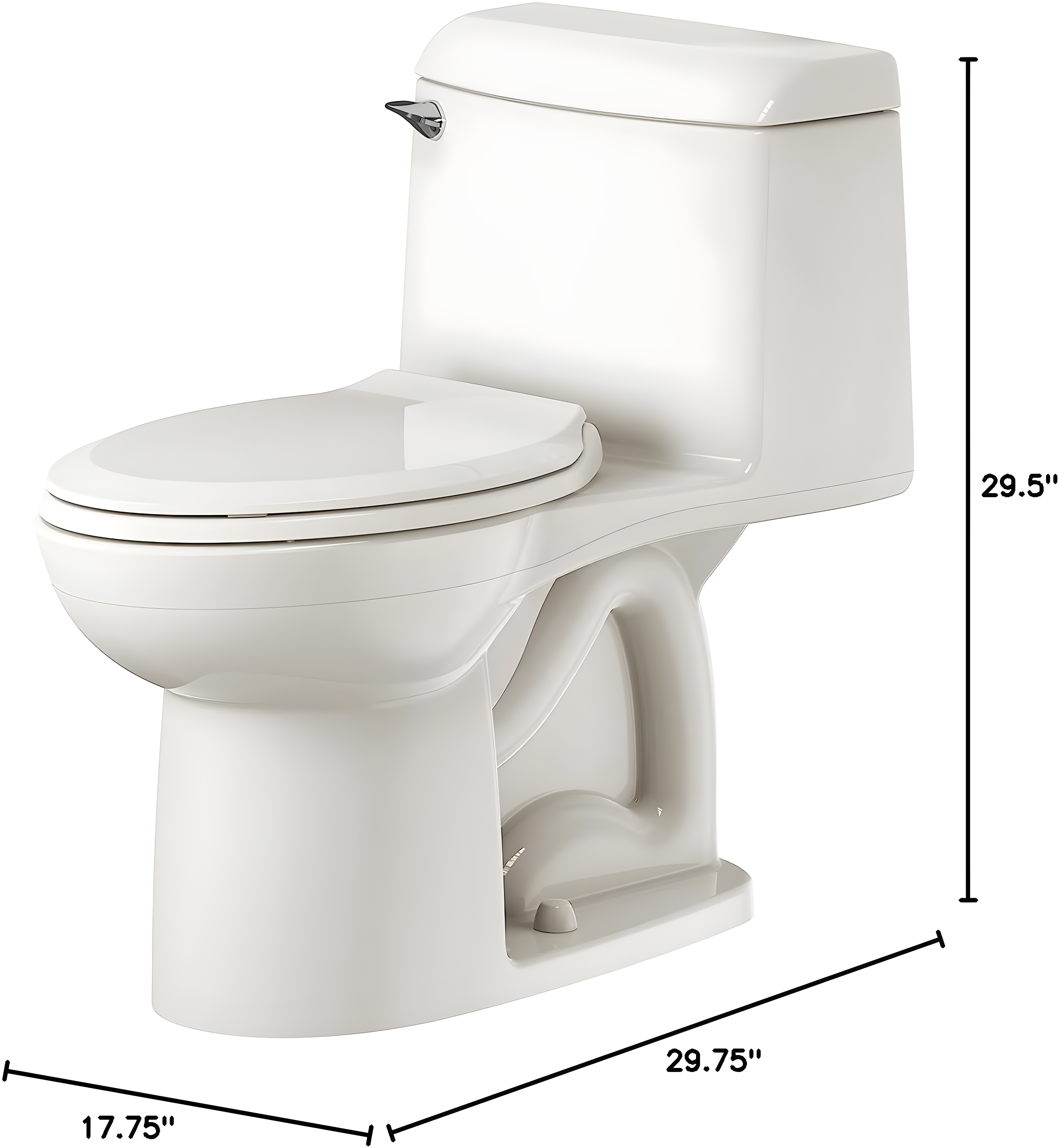 American Standard American Standard Champion 4 Toilet with Toilet Seat Elongated Chair Height 2034314.222
