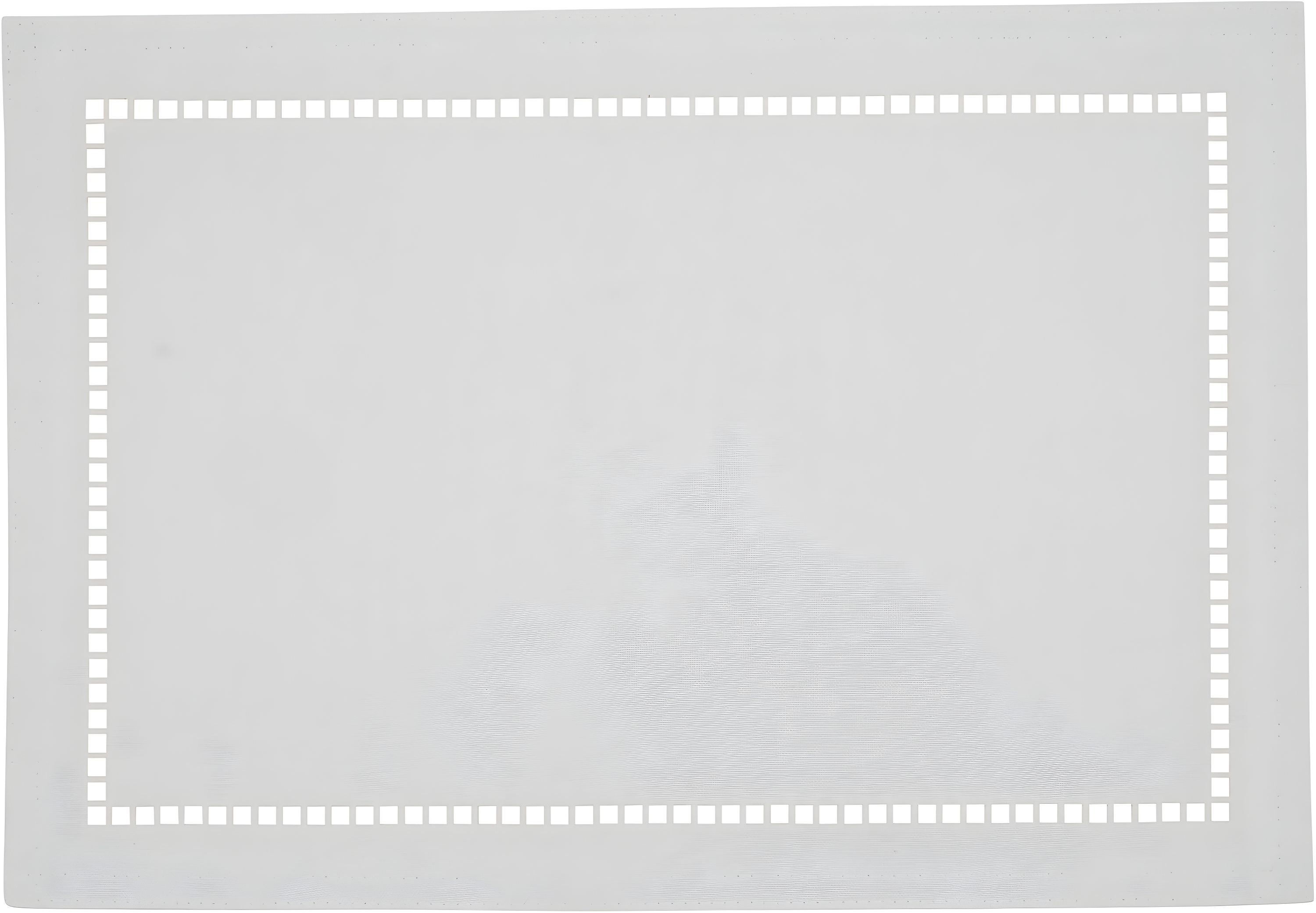 Saro Lifestyle Placemats With Laser-Cut Hemstitch Design, White, (Set of 4 pcs)