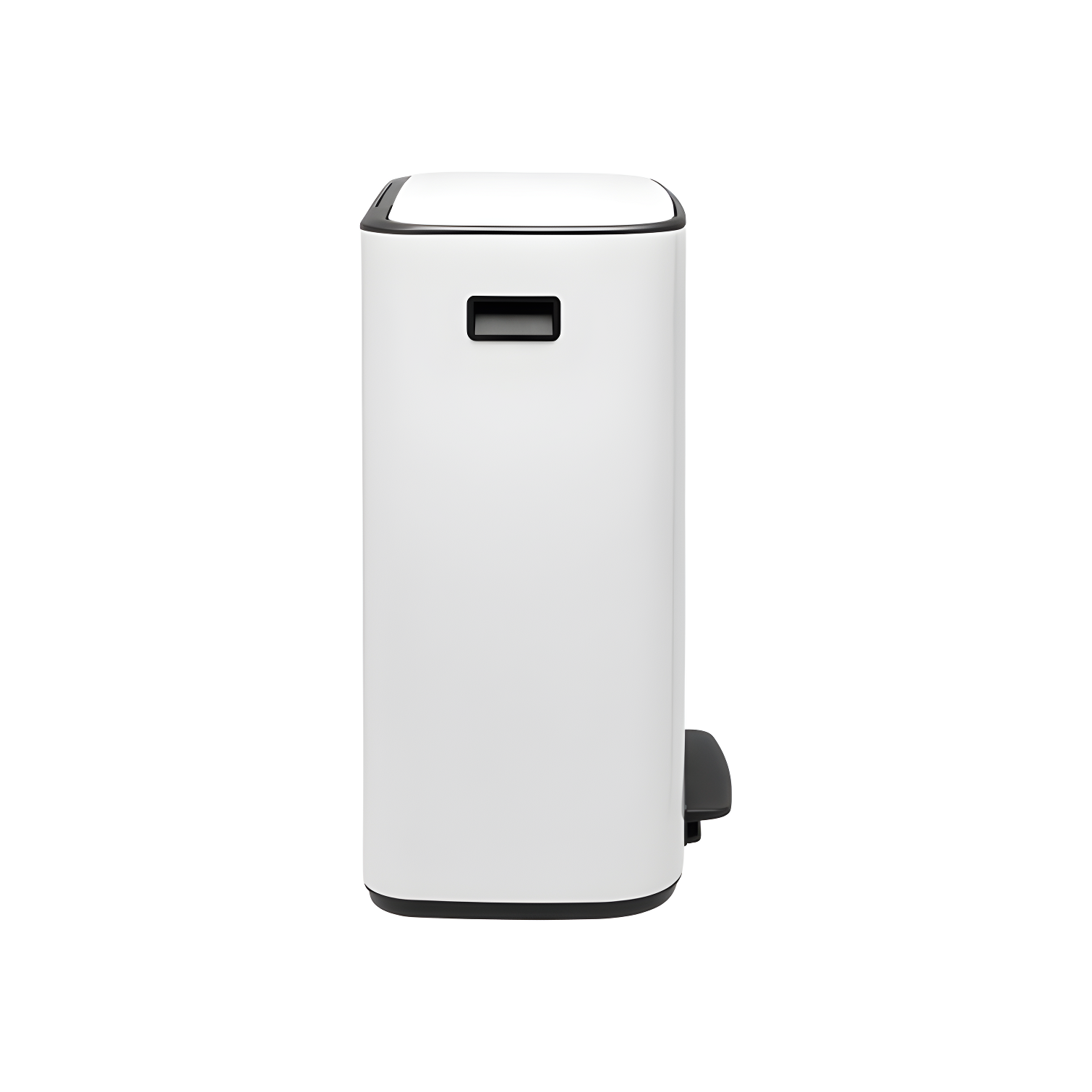 Brabantia Bo Step On Trash Can, White, 16 Gallon