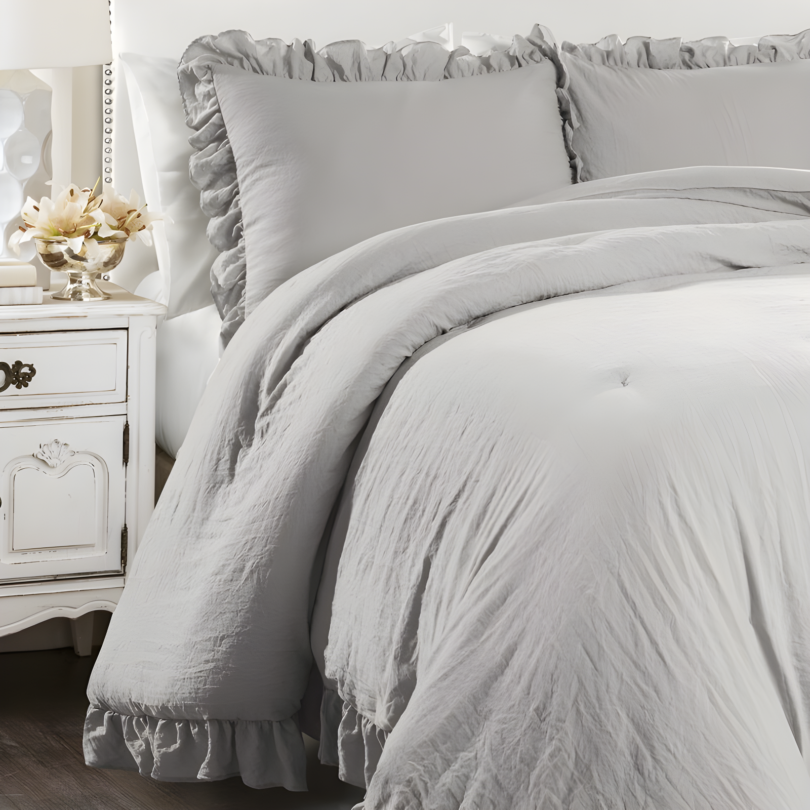 Lush Decor Reyna Microfiber 3 Piece Comforter Set