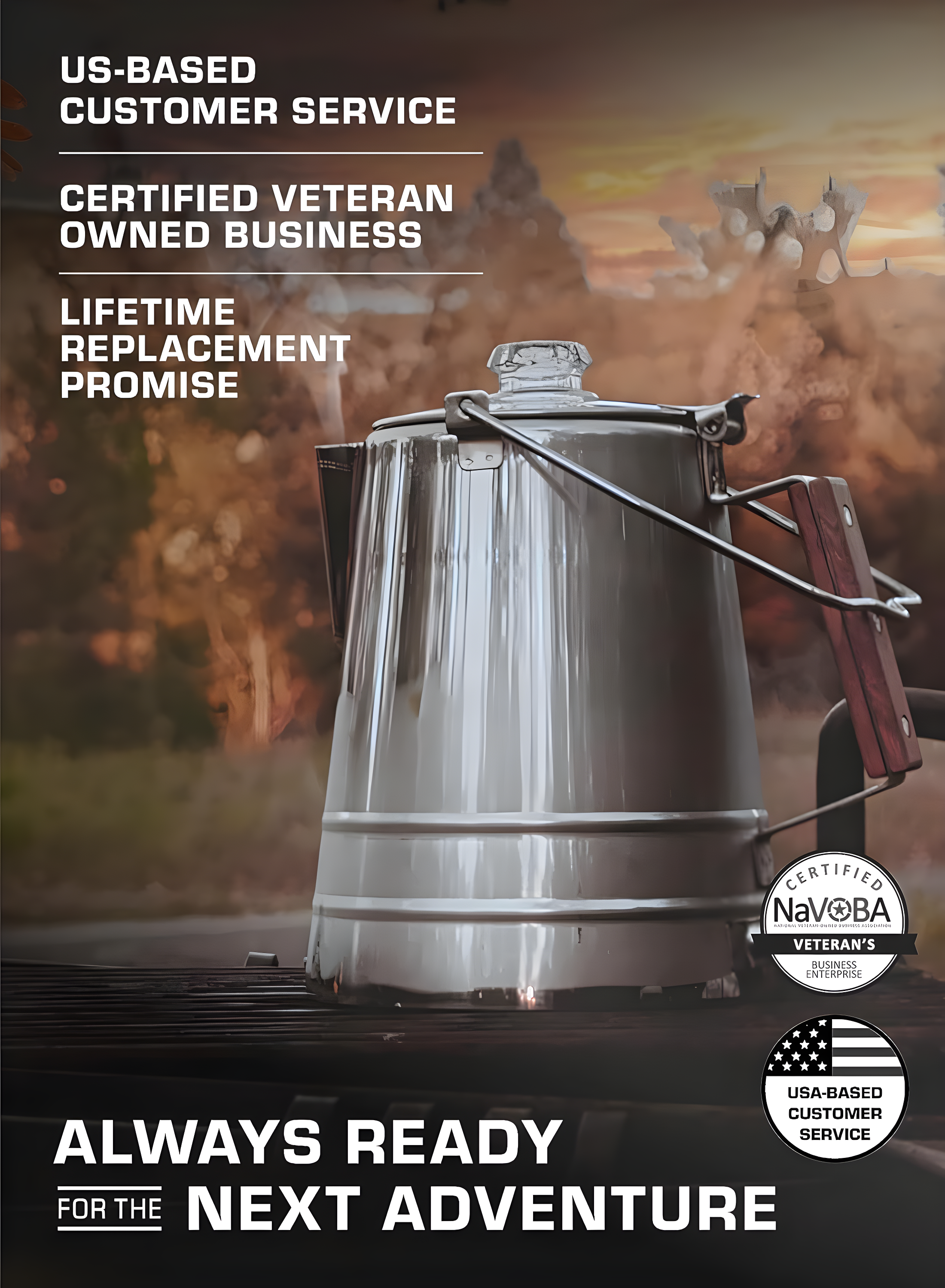 COLETTI Scoutmaster 24-Cup Stainless Steel Coffee Percolators