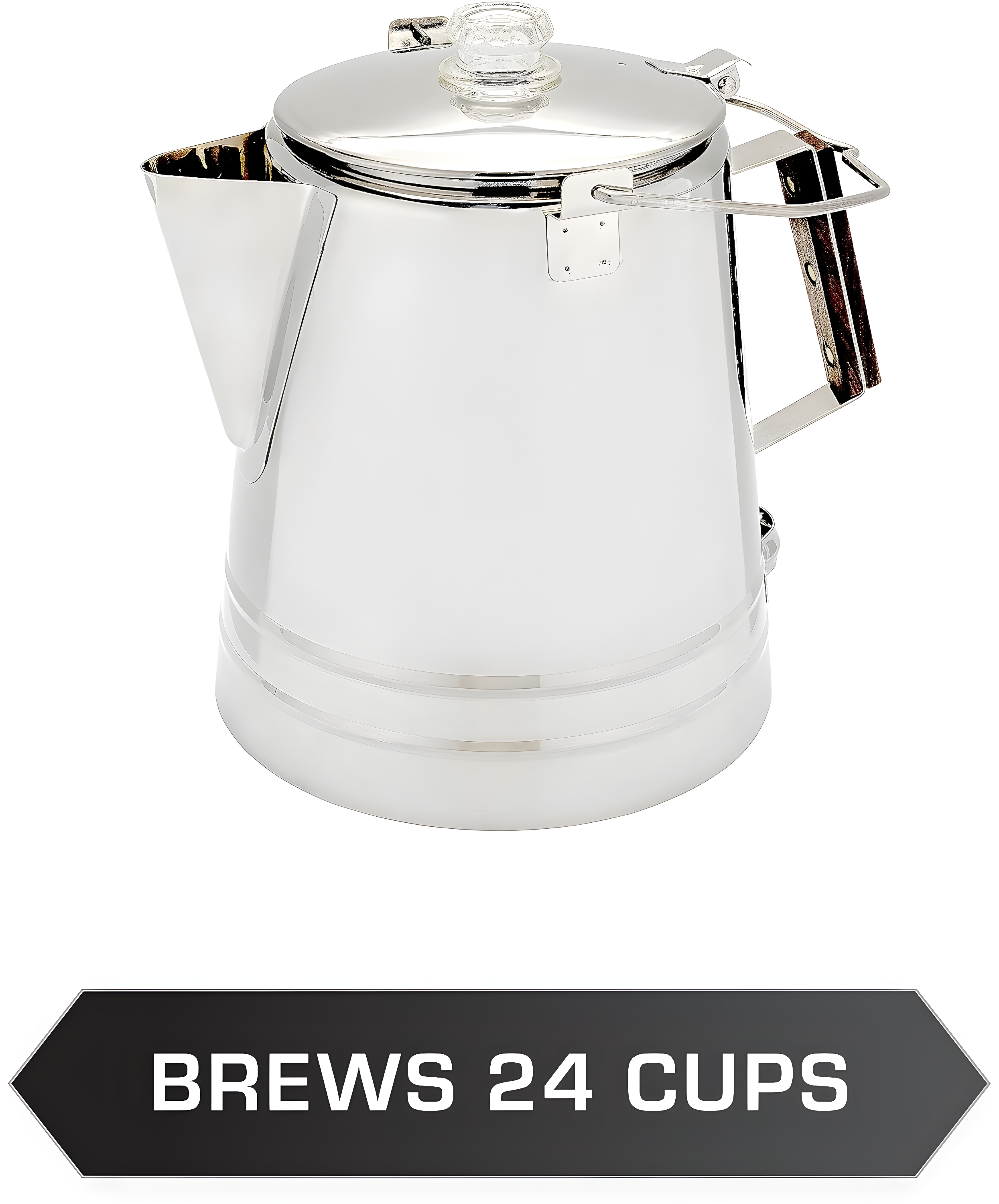 COLETTI Scoutmaster 24-Cup Stainless Steel Coffee Percolators