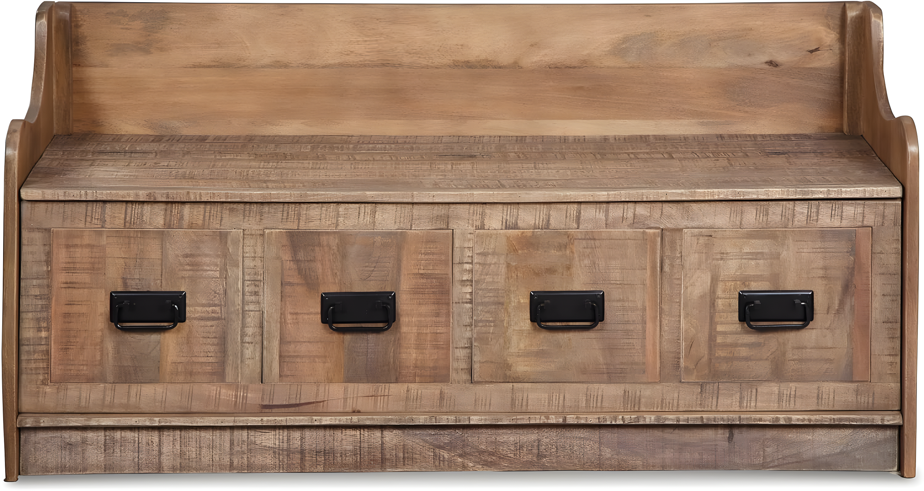Garrettville Storage Bench Brown - Signature Design by Ashley: Solid Wood, Entryway, Ottoman, End-of-Bed