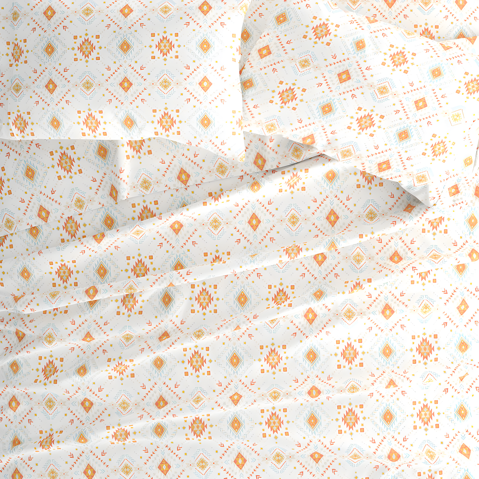 Becky Cameron Home Aztec Dreams Pattern Microfiber Sheet Set