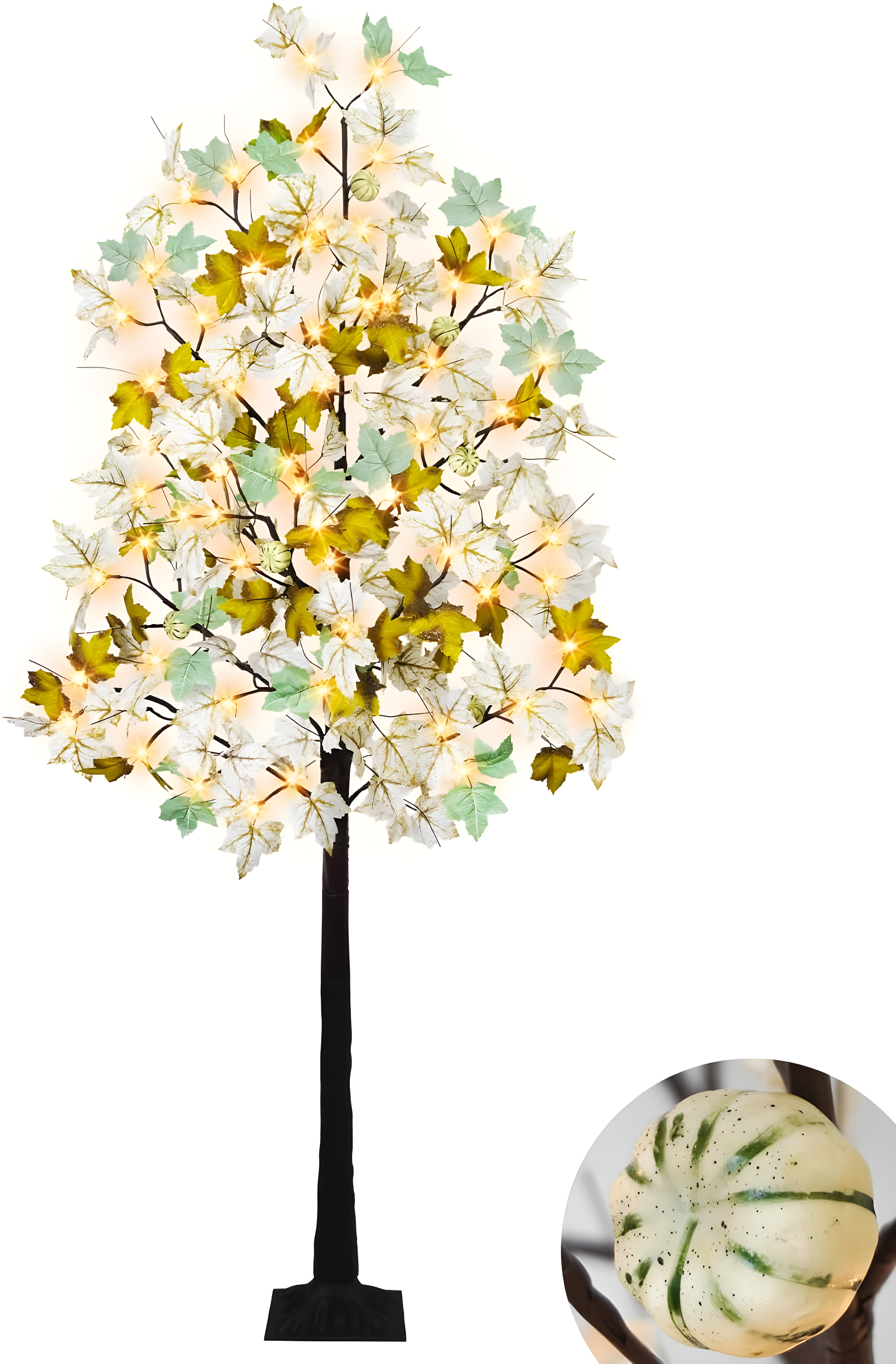 6FT Fall Light Up Tree with 96 LEDs Lights