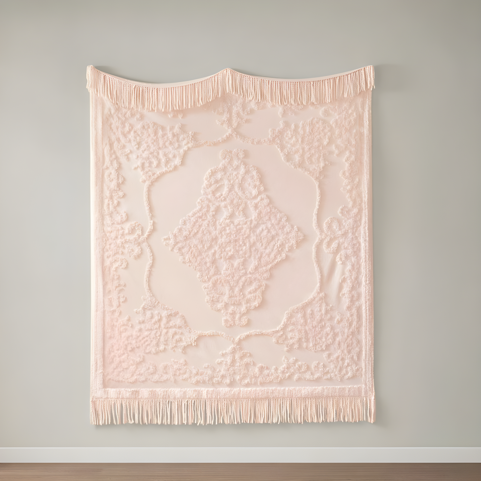 Madison Park Chloe 100% Cotton Tufted Chenille Lightweight Throw With Fringe Tassel