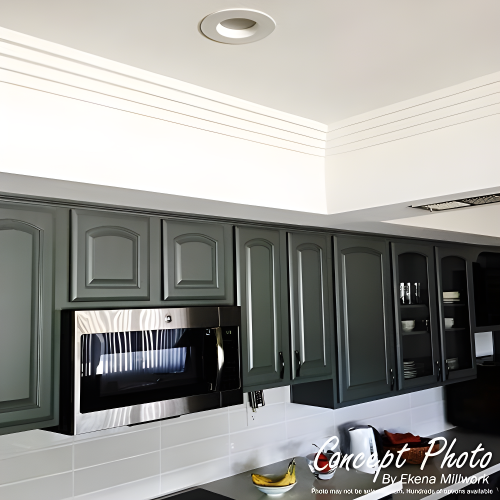 Ekena Millwork 2"H x 1 7/8"P x 2 3/4"F x 94 1/2"L Reece Traditional Smooth Crown Moulding
