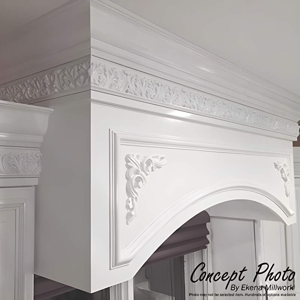 Ekena Millwork 2"H x 1 7/8"P x 2 3/4"F x 94 1/2"L Reece Traditional Smooth Crown Moulding