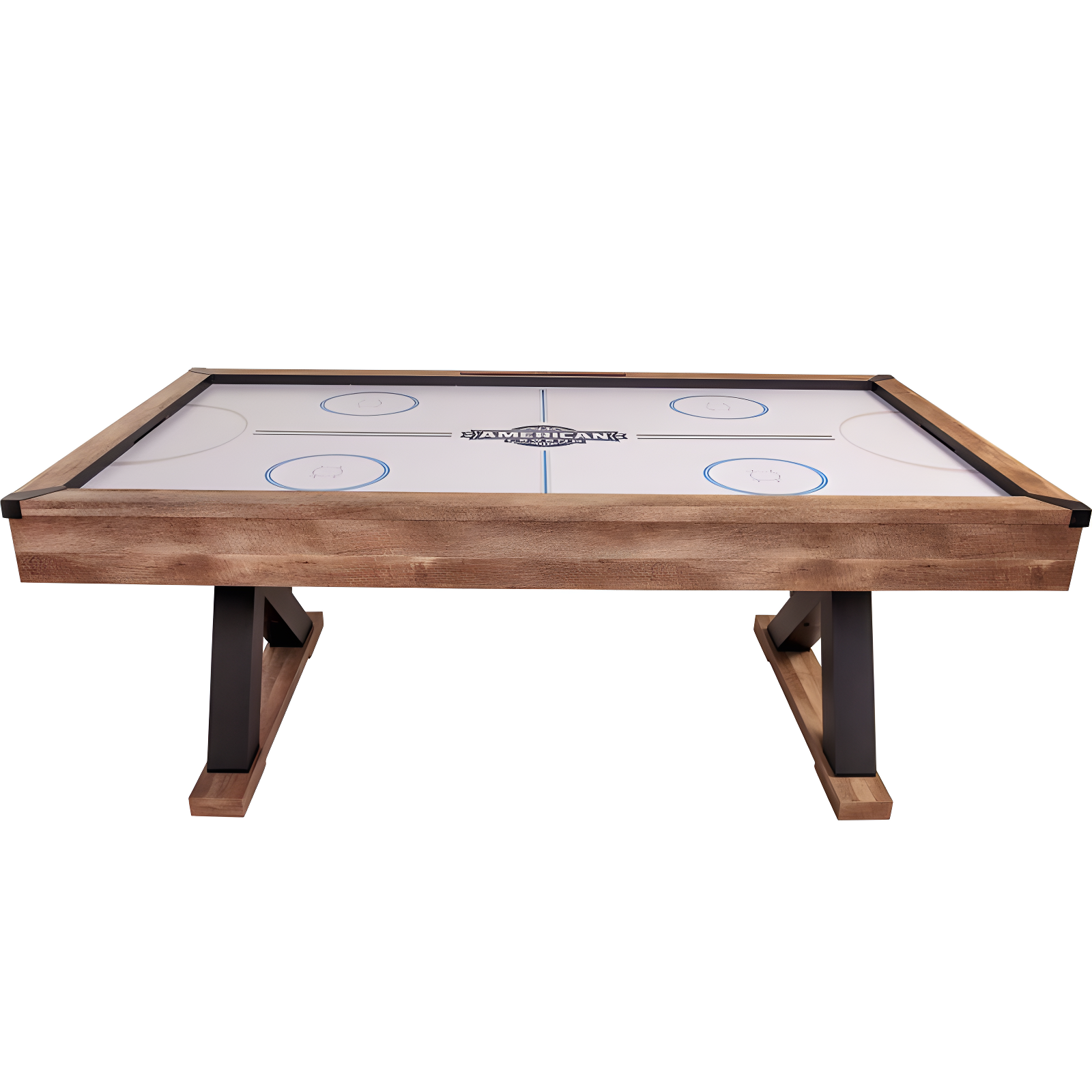 American Legend Kirkwood American Legend 84" Air Hockey Table with Rustic Wood Finish and Digital Scoreboard & Reviews | Wayfair