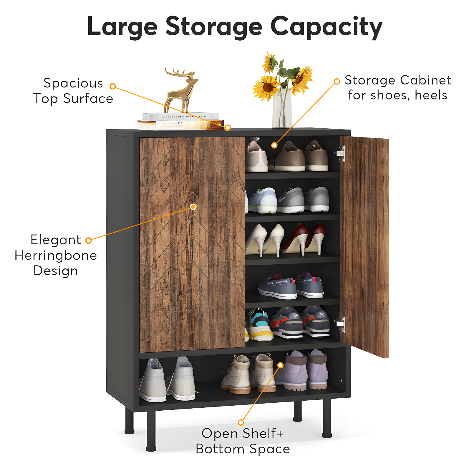 Foundry Select 18 Pair Shoe Storage Cabinet