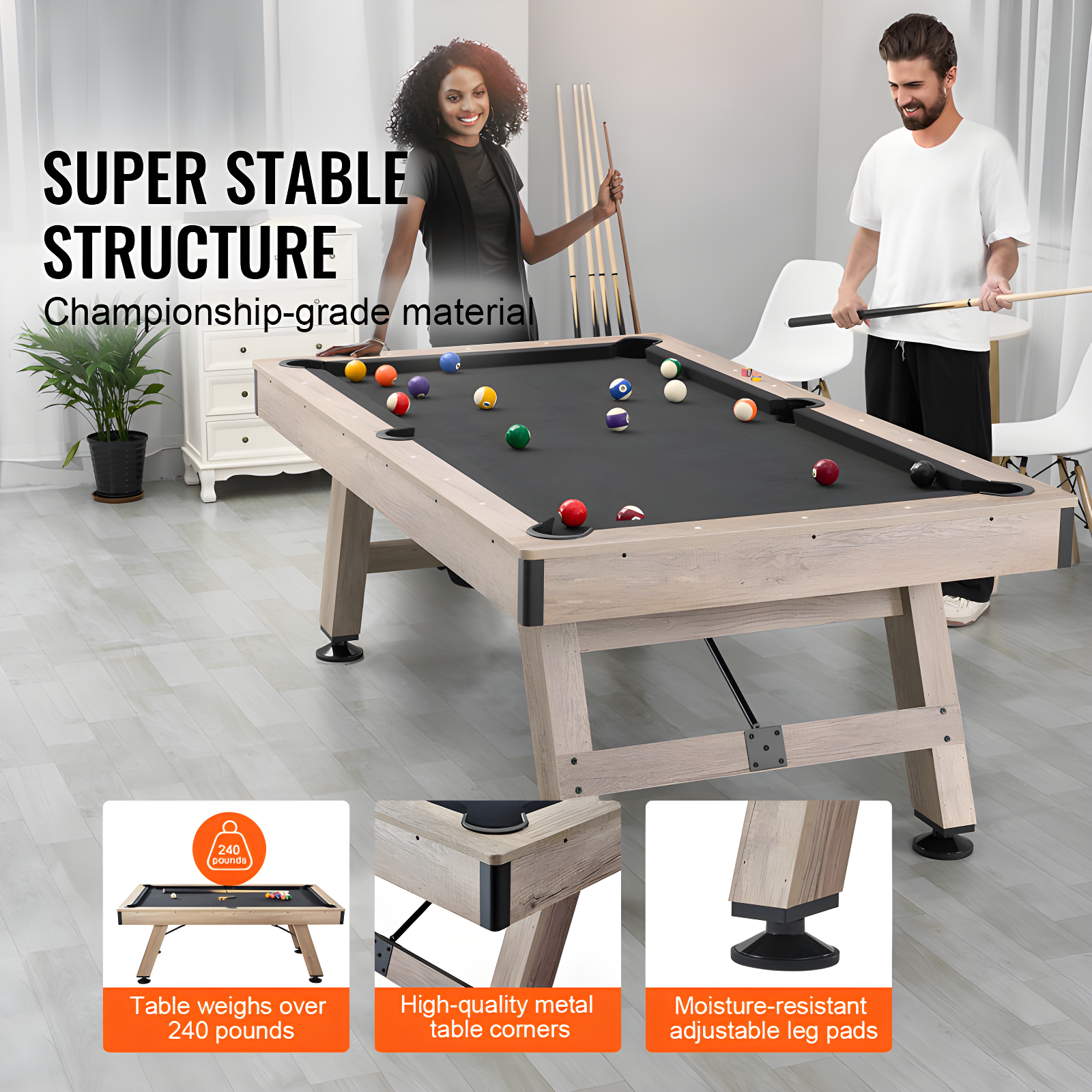 VEVOR VEVOR 2 Player Wood Pool