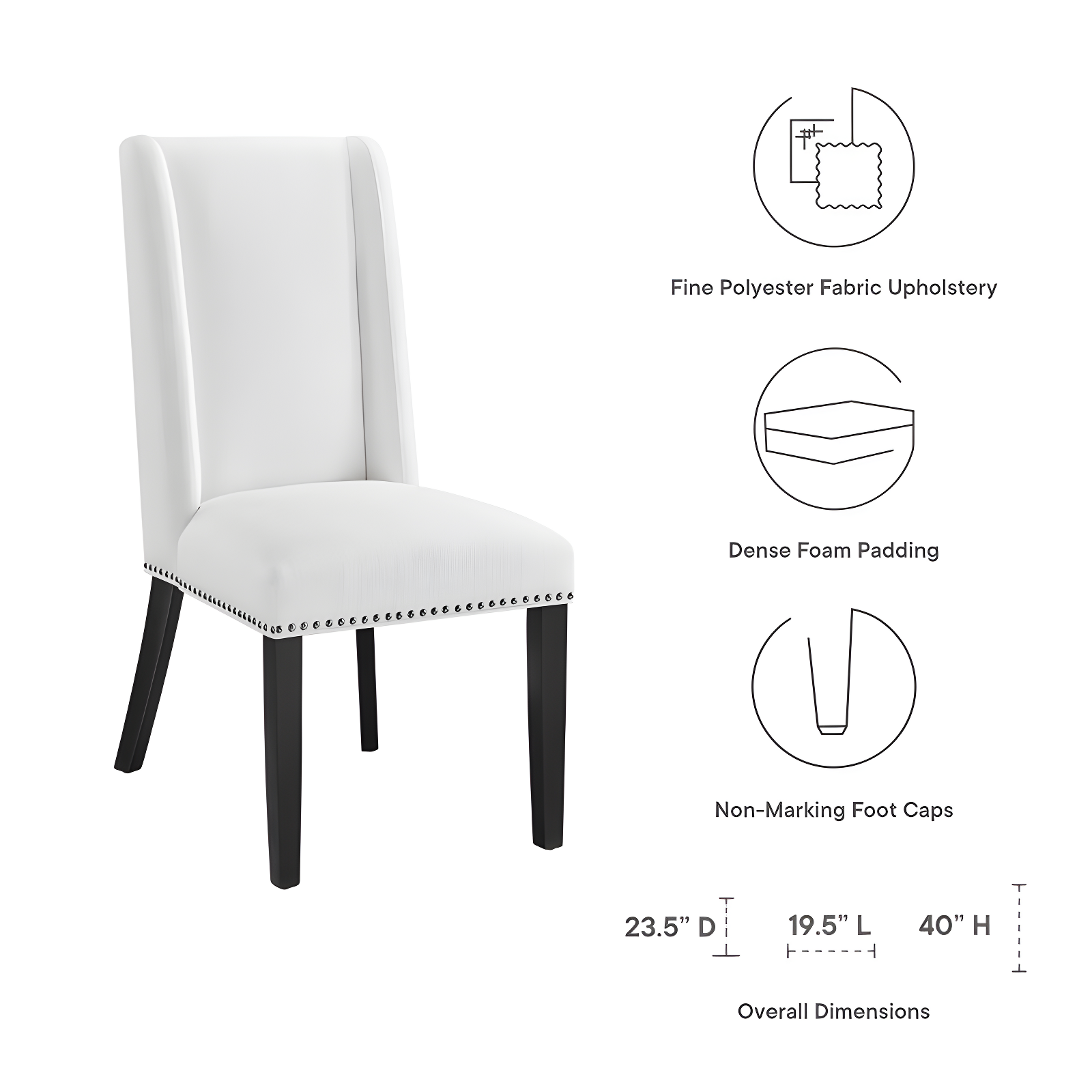 Modway Modway Baron Fabric Dining Chair