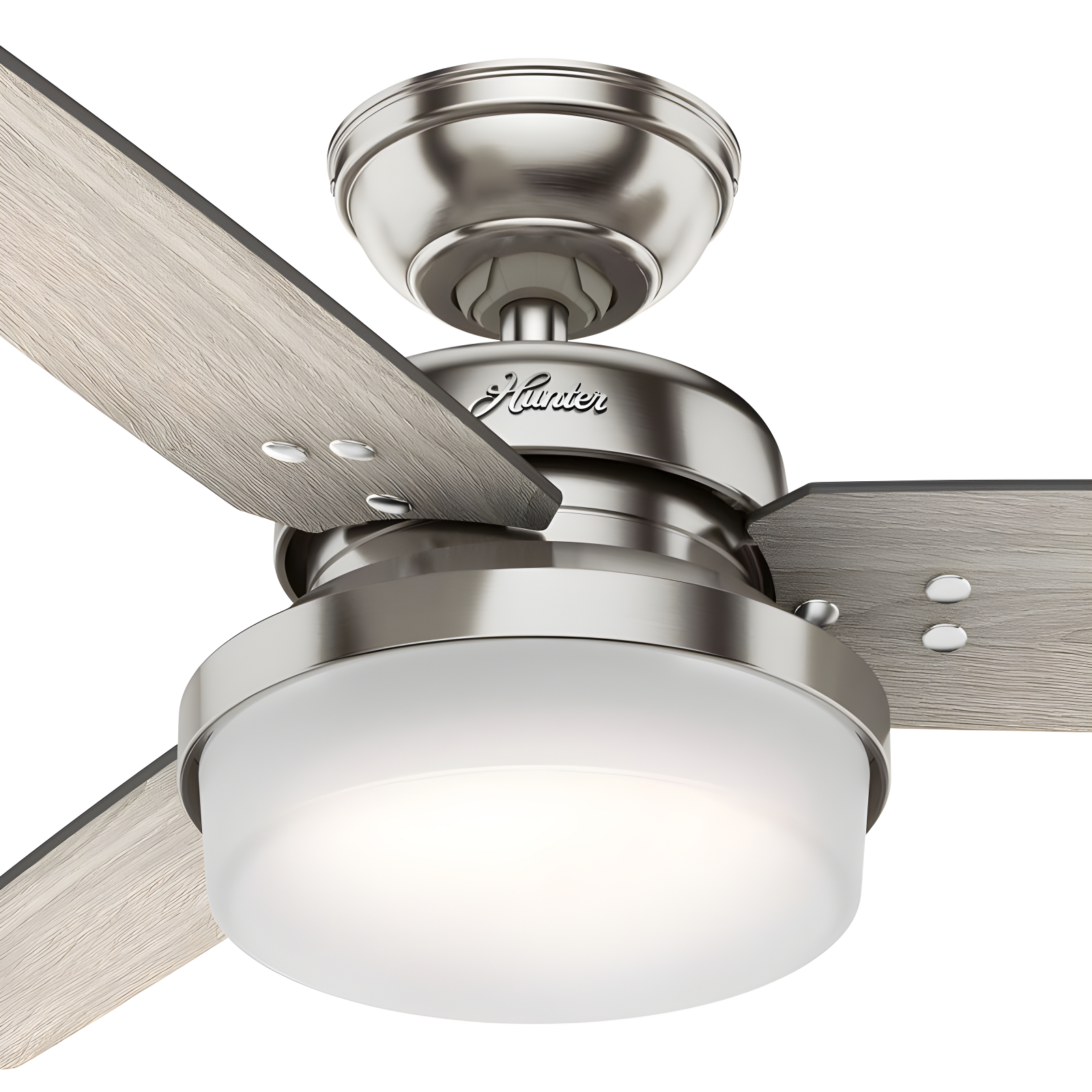 44" Sentinel 3 - Blade Standard Ceiling Fan with Remote Control and Light Kit Included
