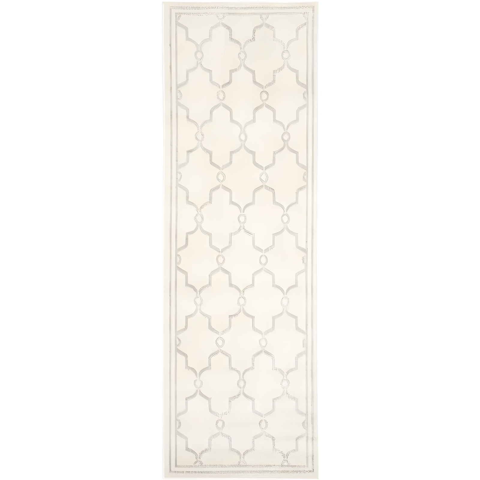 Amherst AMT414 Power Loomed Indoor Runner Rug - Ivory/Light Grey - 2'3"x7' - Safavieh