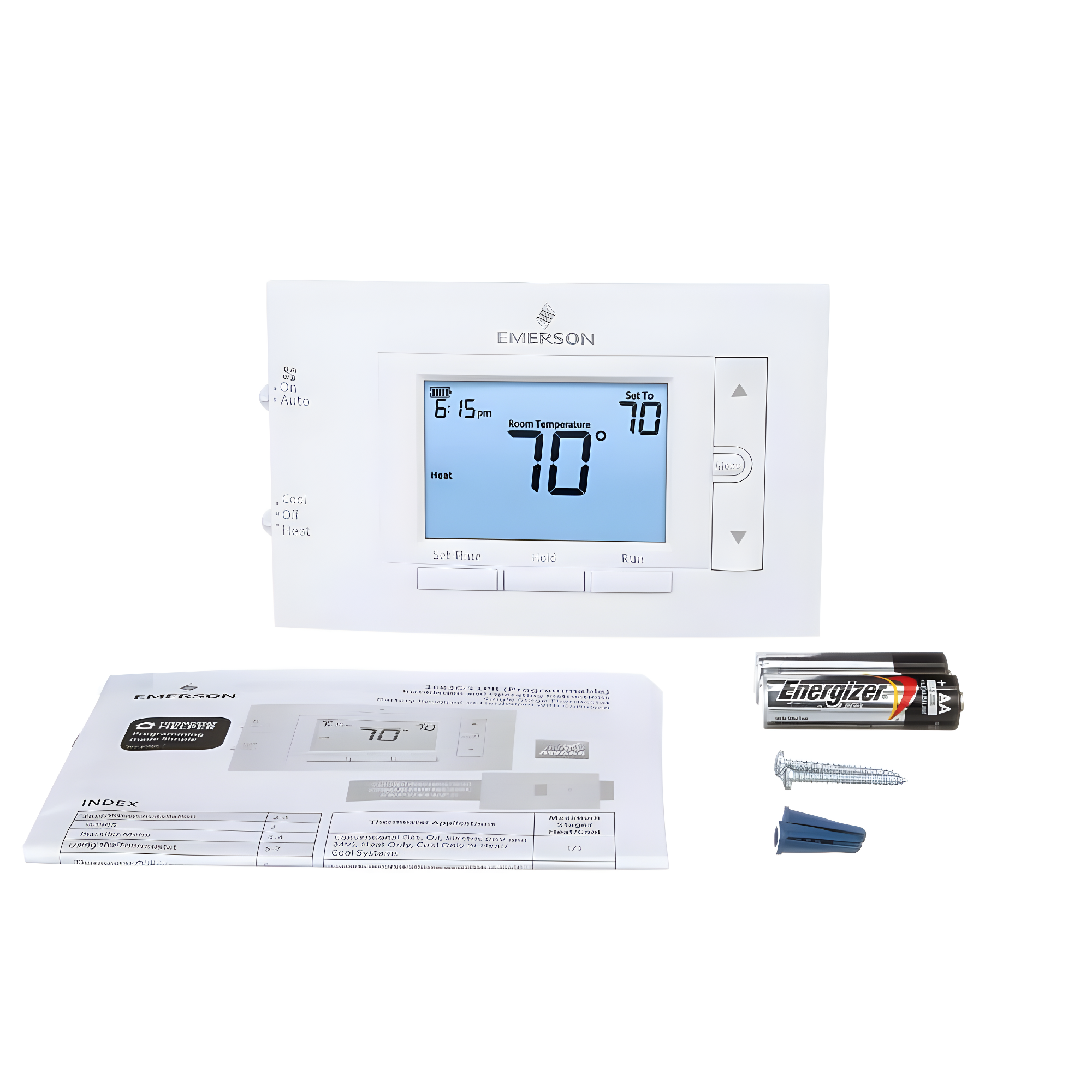 White-Rodgers 80 Series Digital Programmable Thermostat, White Thermostat