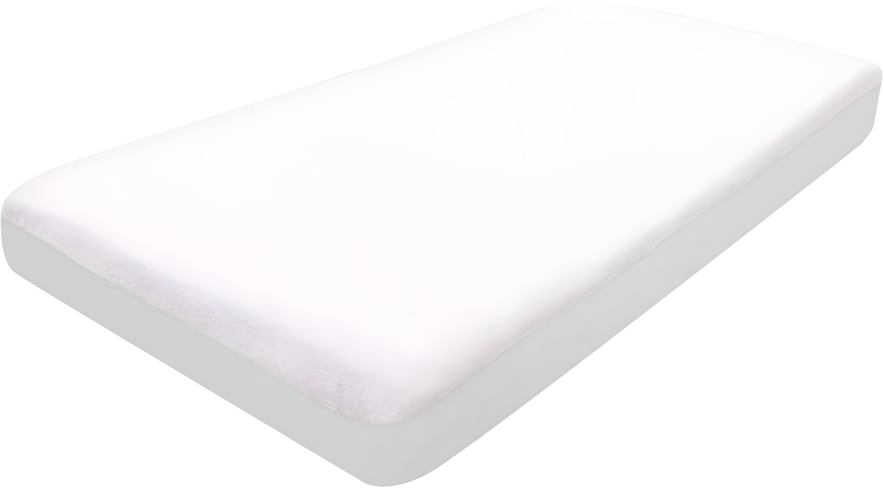 Superior Waterproof Cotton Mattress Protector, Crib, White