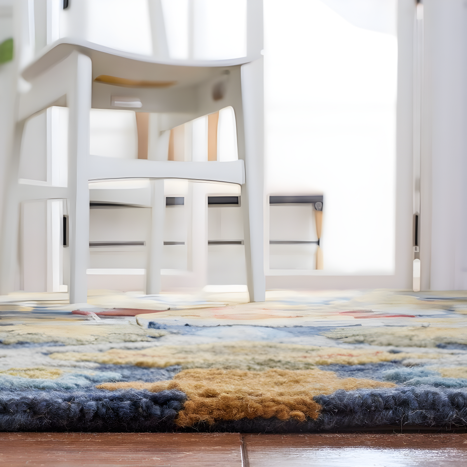 Blossom BLM402 Hand Tufted Area Rug - Navy/Multi - 6'x9' - Safavieh.