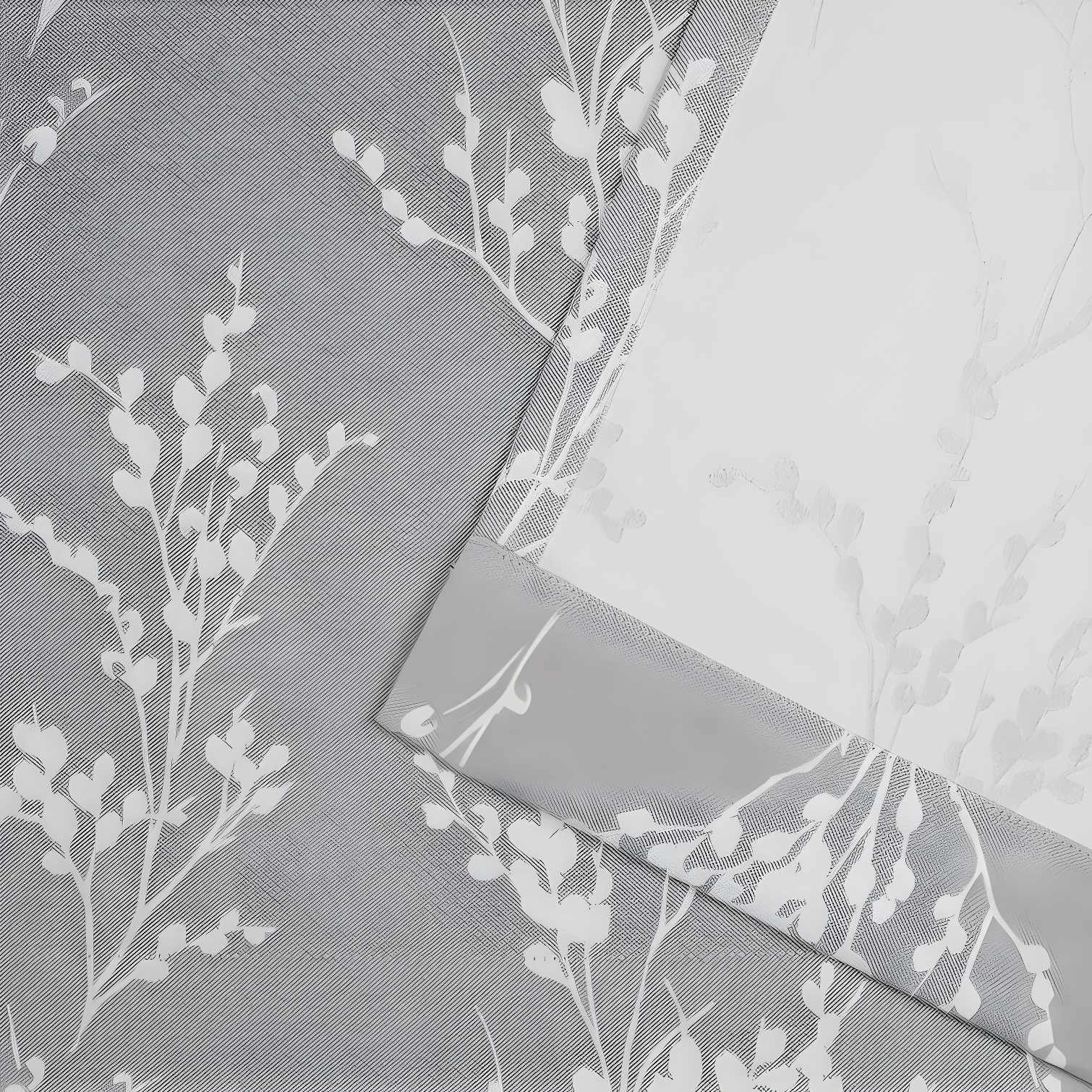 Nicole Miller Nicole Miller Turion Floral Room Darkening Blackout Grommet Top Curtain Panel Pair (Set of 2)