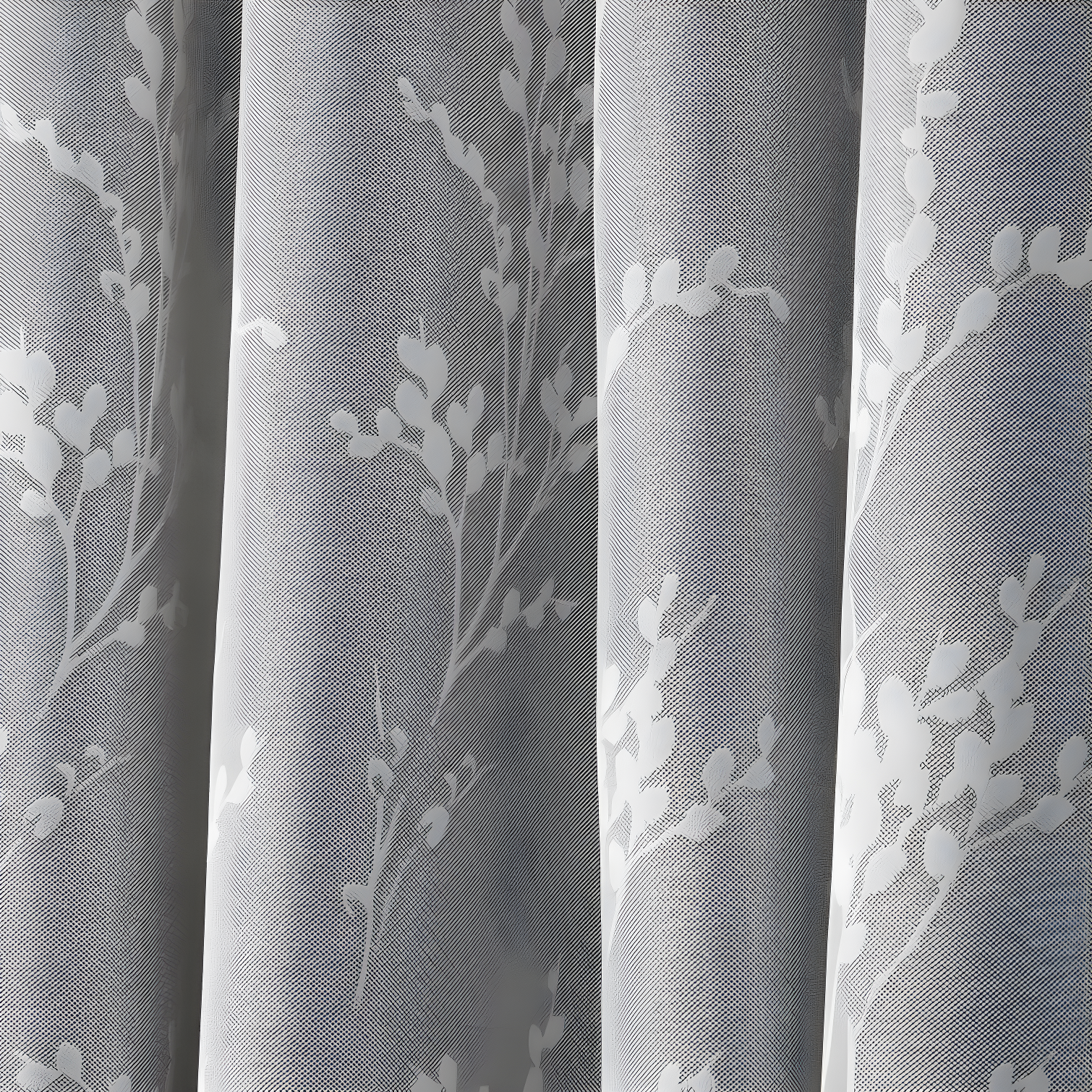 Nicole Miller Nicole Miller Turion Floral Room Darkening Blackout Grommet Top Curtain Panel Pair (Set of 2)