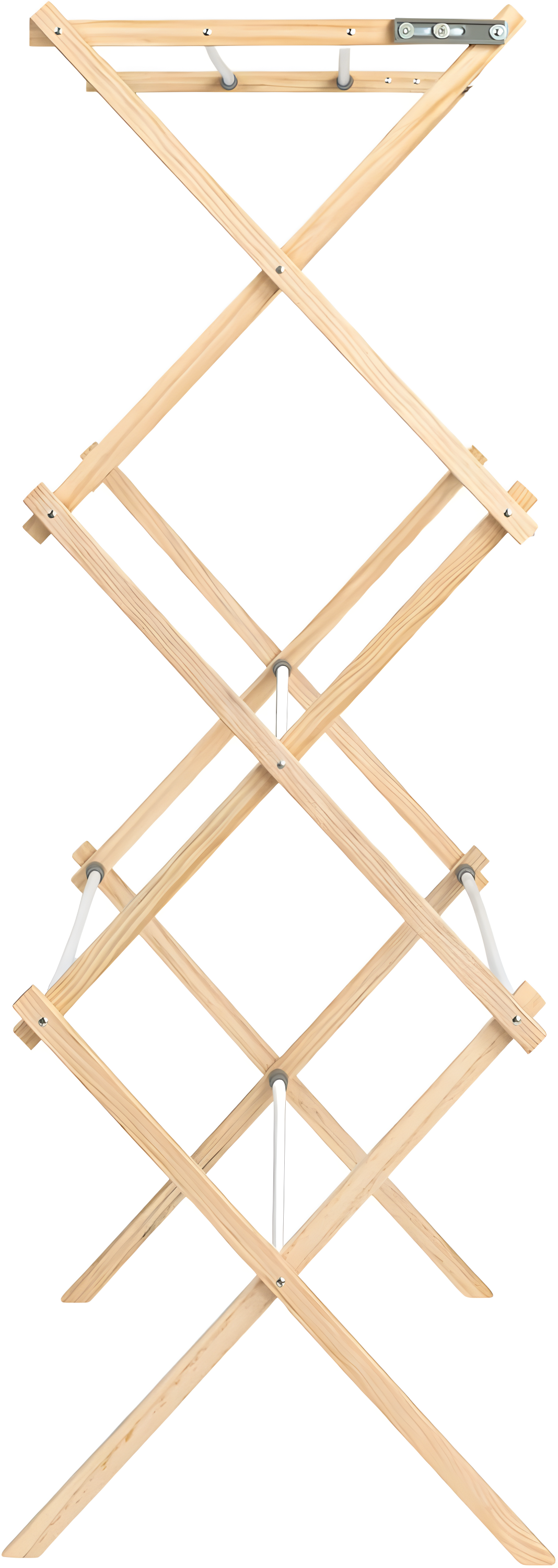 Household Essentials X-Frame Clothes Drying Rack, Natural
