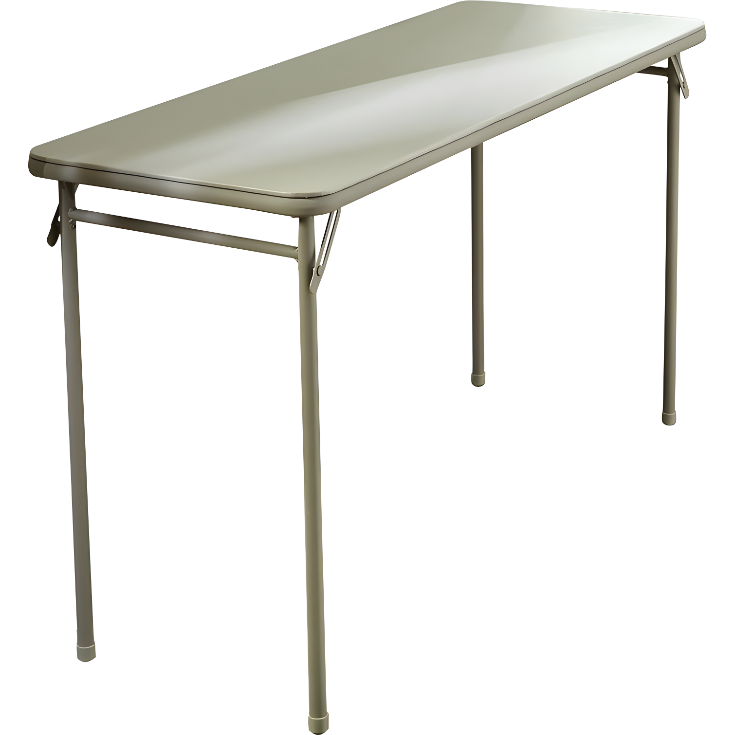 COSCO 20" x 48" Vinyl Top Serving Folding Table