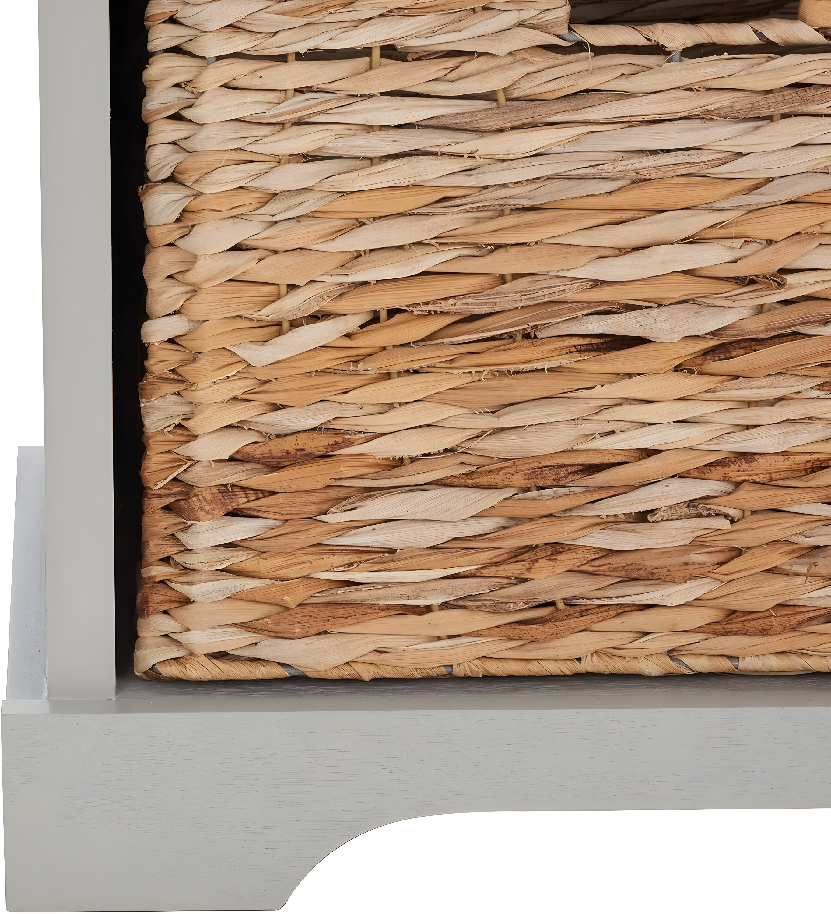 Freddy Wicker Storage Bench - AMH5736 - Vintage Grey - Safavieh