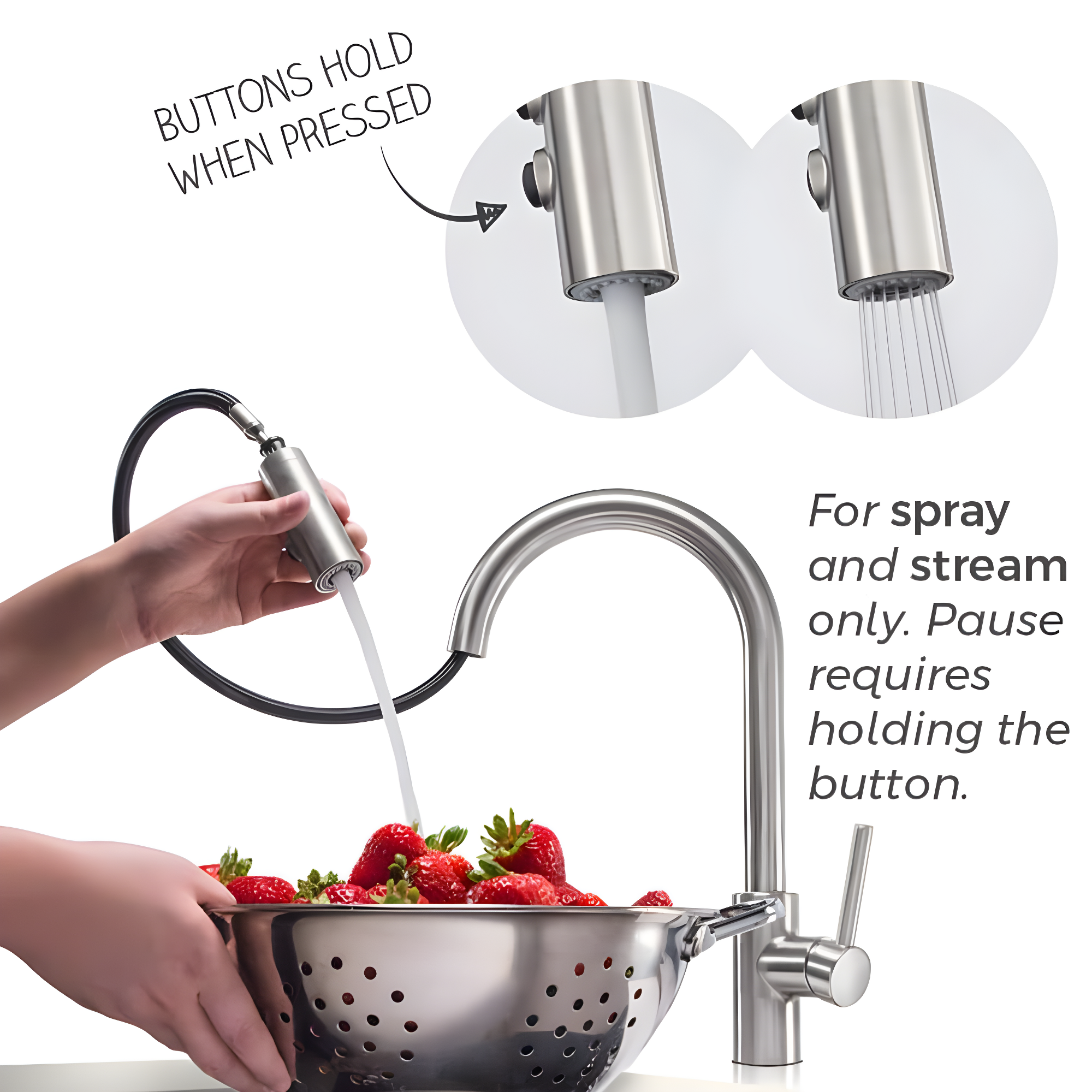 Stellen Pull Down Touchless Single Handle Kitchen Faucet