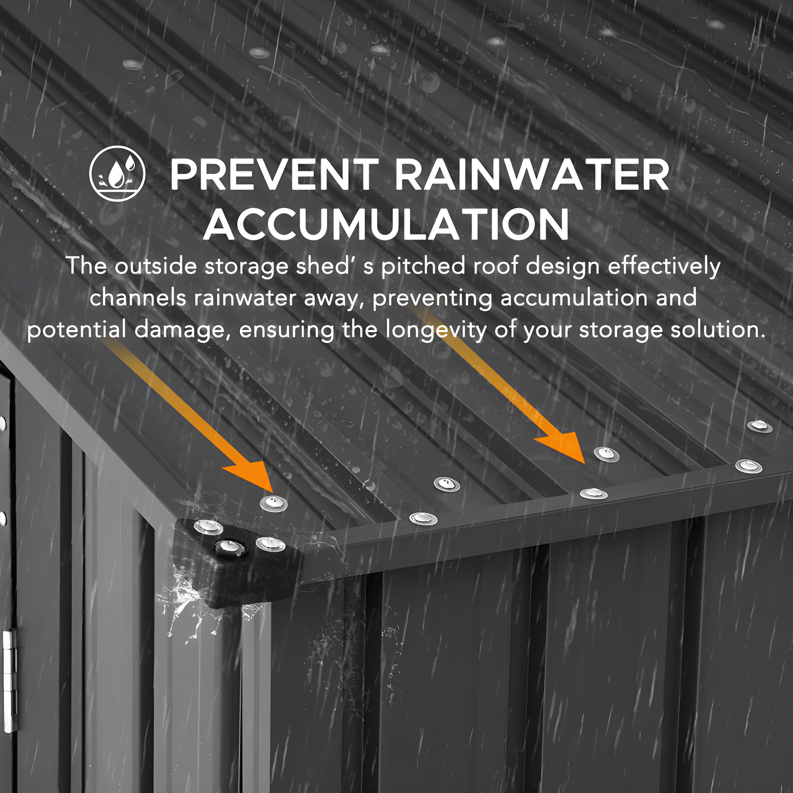Sunjoy Sunjoy Outdoor Storage Shed 13 x 20 ft. Carport, Patio Metal Utility Large Storage Shed Garage with 2 Doors and 4 Vents, for Car, Truck, Bike, Garbage Can, Tool, Lawnmower