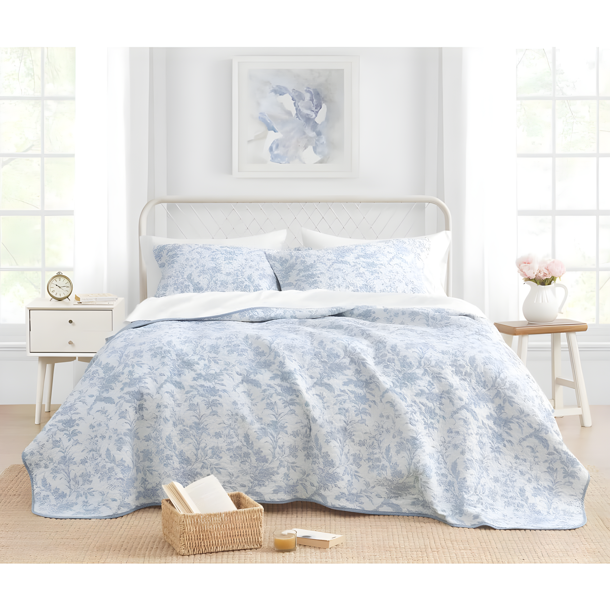Laura Ashley Amberley Reversible Cotton Quilt Set