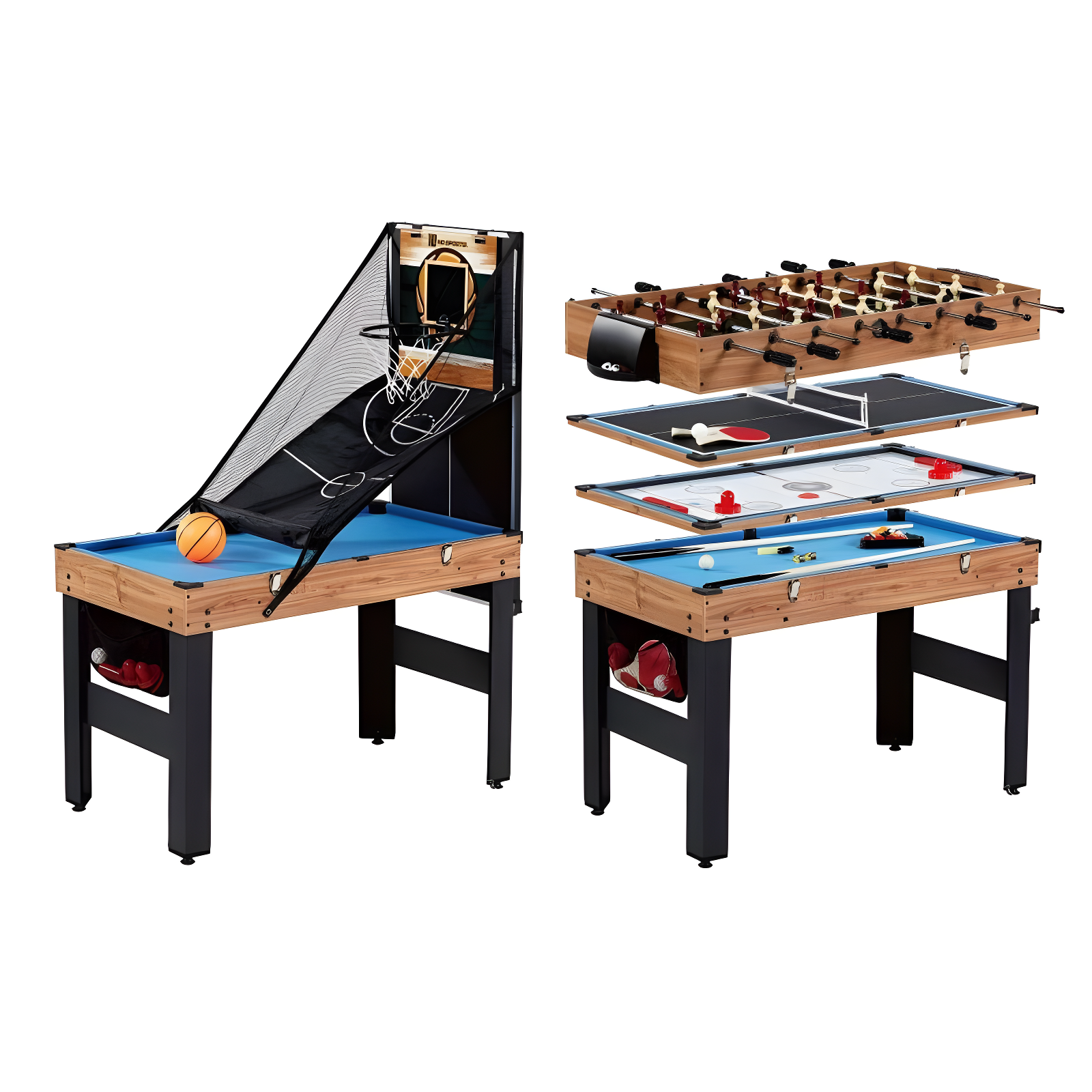 MD Sports 5 Game 48.5" Multi Game Table