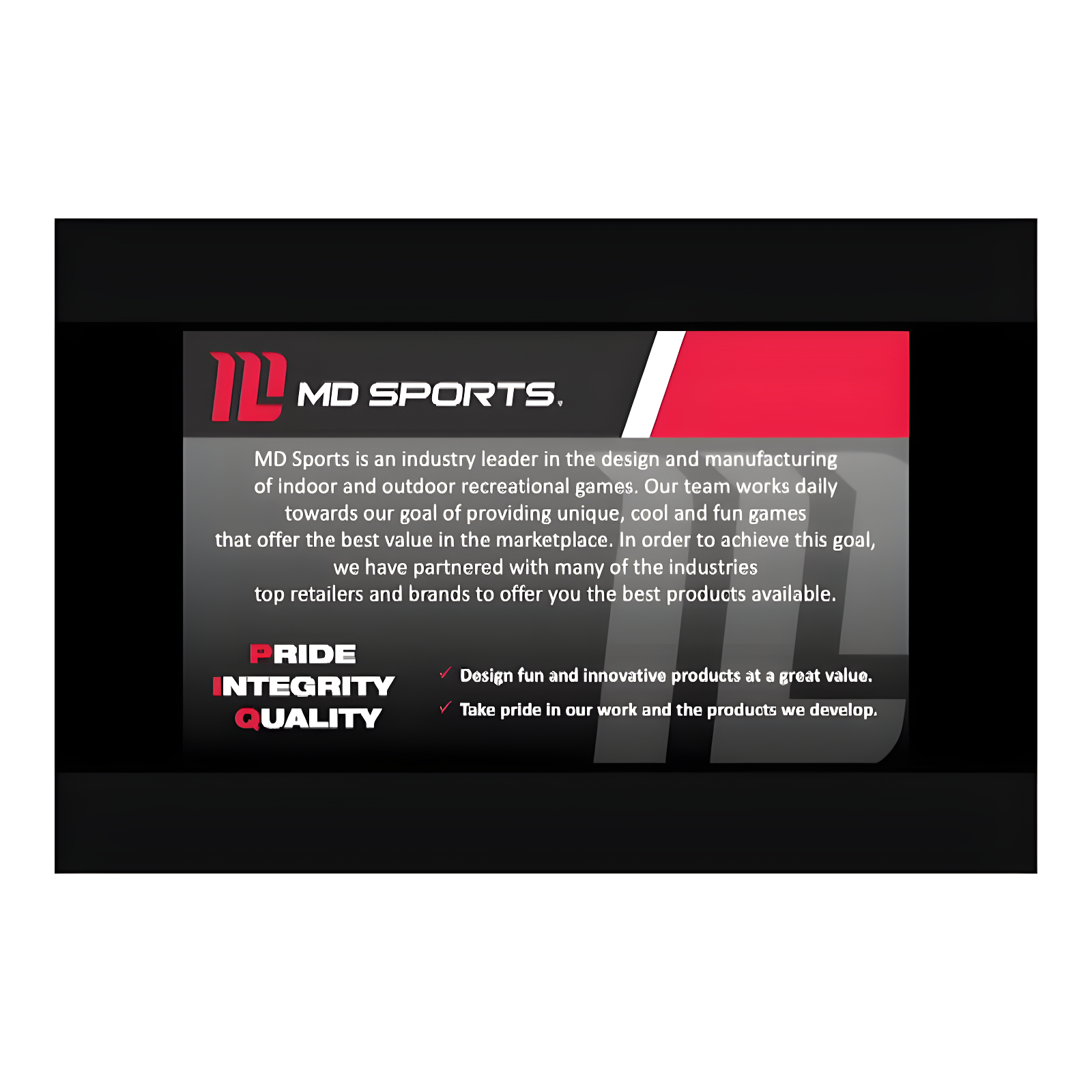 MD Sports 5 Game 48.5" Multi Game Table