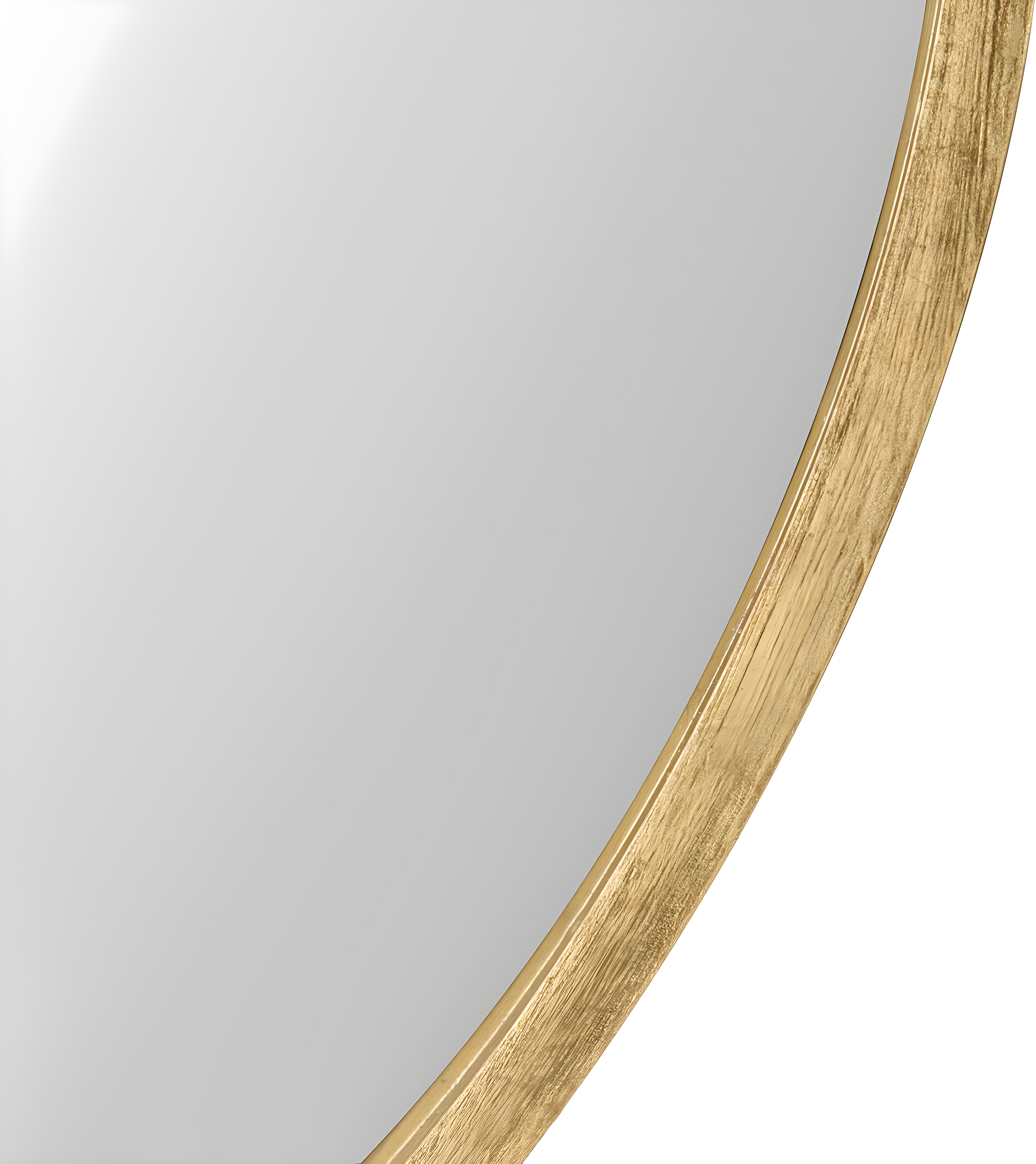 26" x 26" Travis Round Wood Accent Wall Mirror Gold - Kate and Laurel All Things Decor: Vanity, Decorative, No Assembly Required