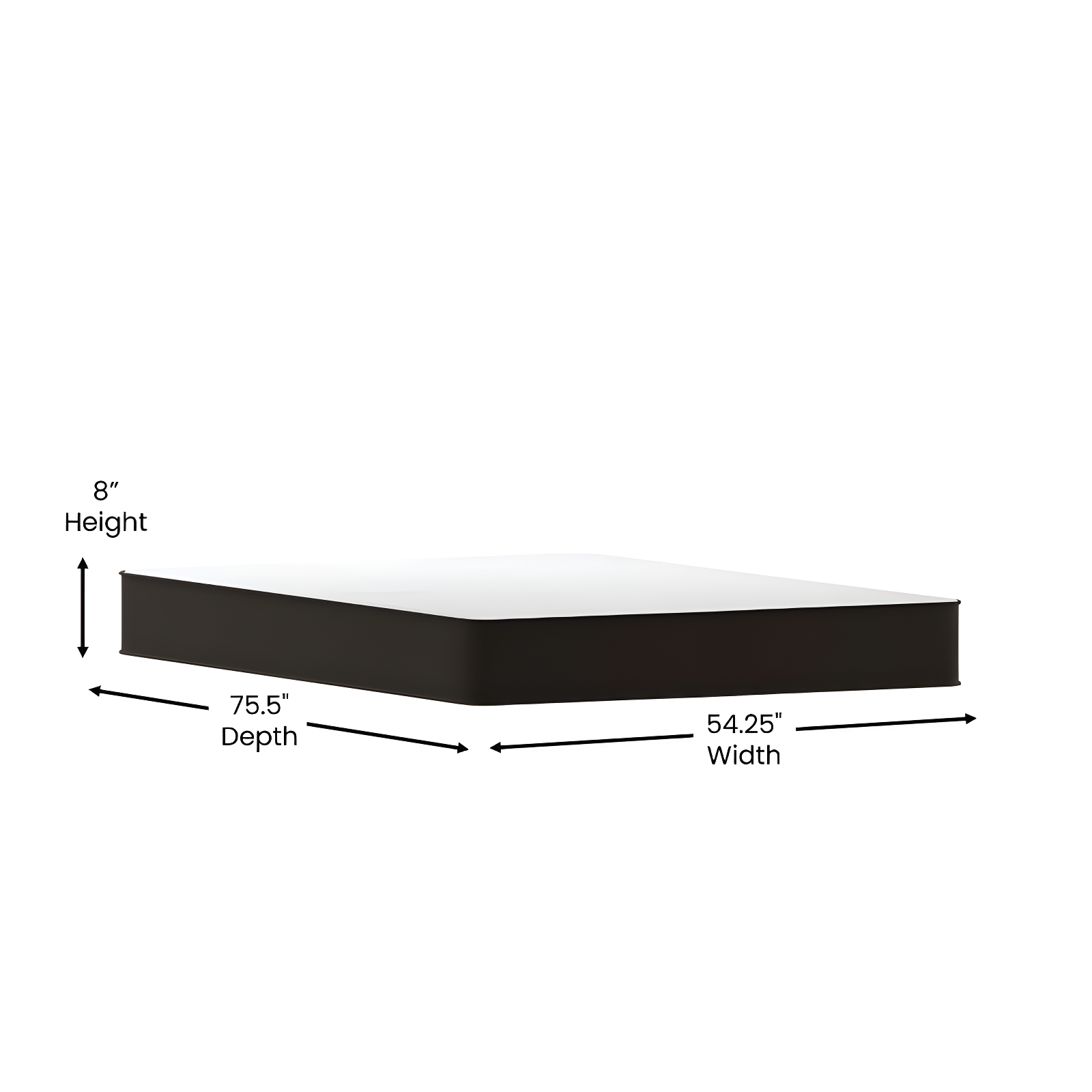 Flash Furniture Capri Comfortable Sleep 8 Inch CertiPUR-US Certified Foam and Innerspring Hybrid Mattress, Full Mattress in a Box