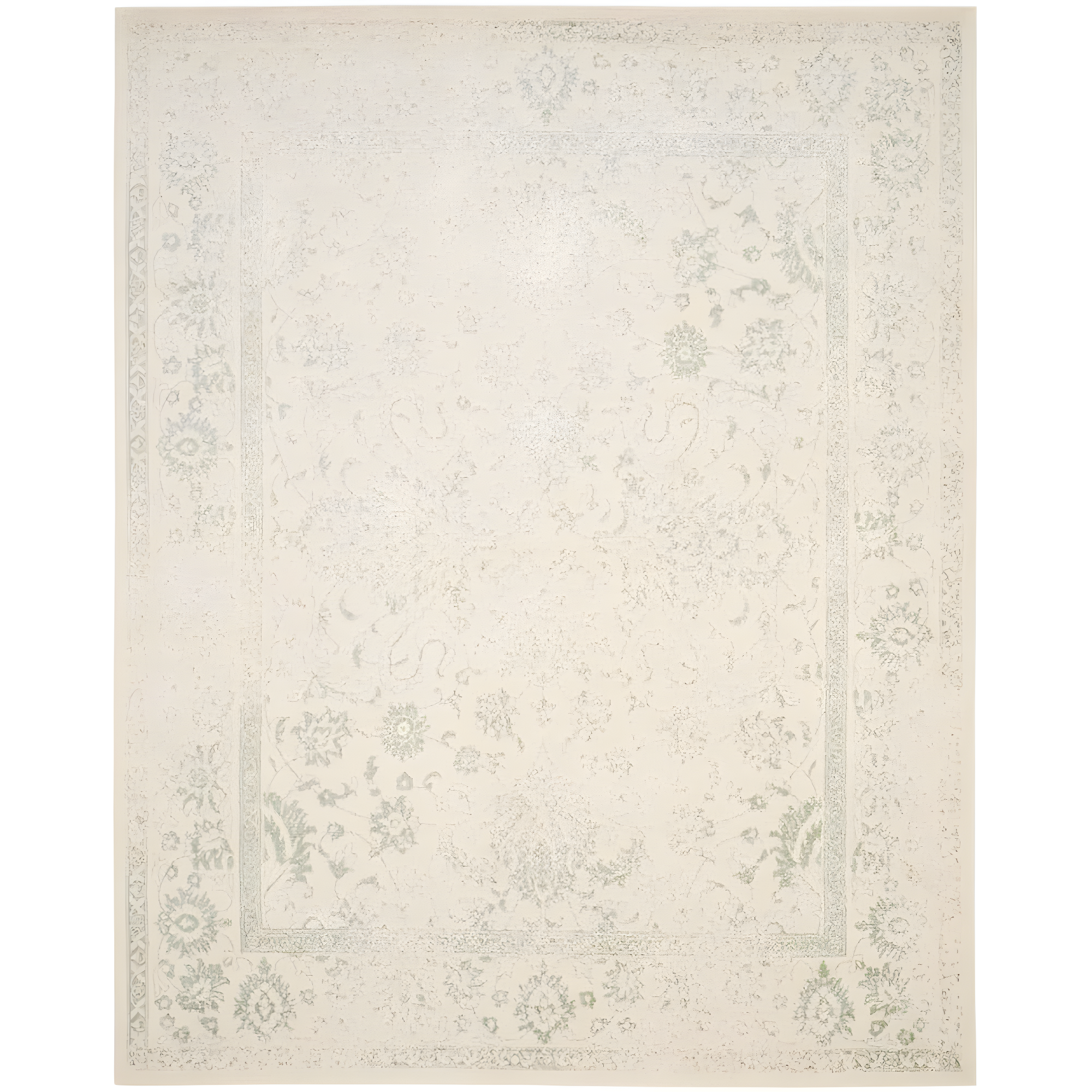 Adirondack ADR109 Machine Made Indoor Area Rug - Ivory/Sage - 10'x14' - Safavieh