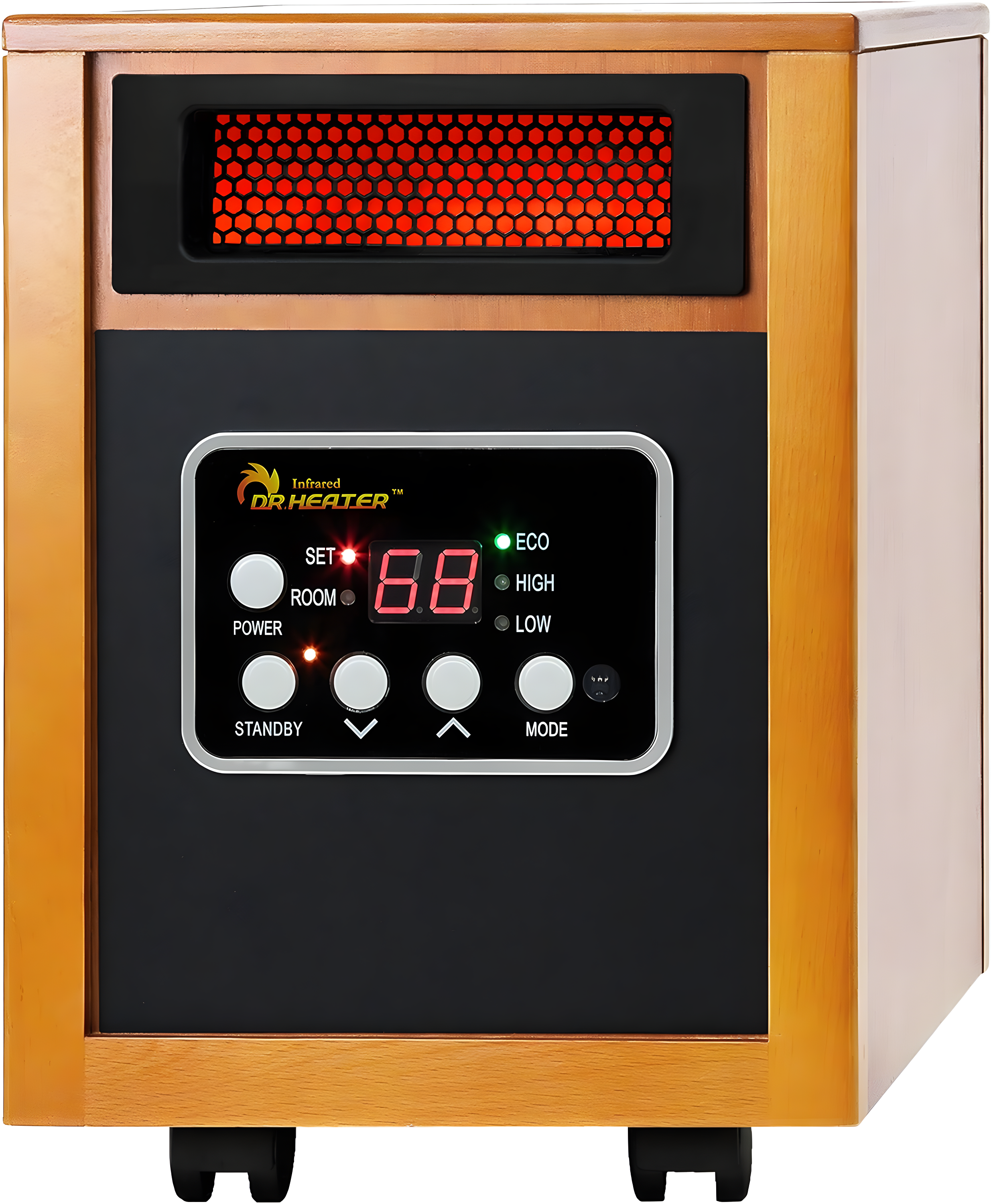 DR. INFRARED HEATER DR968 Portable Space Heater, Original, 1500-Watt, Cherry