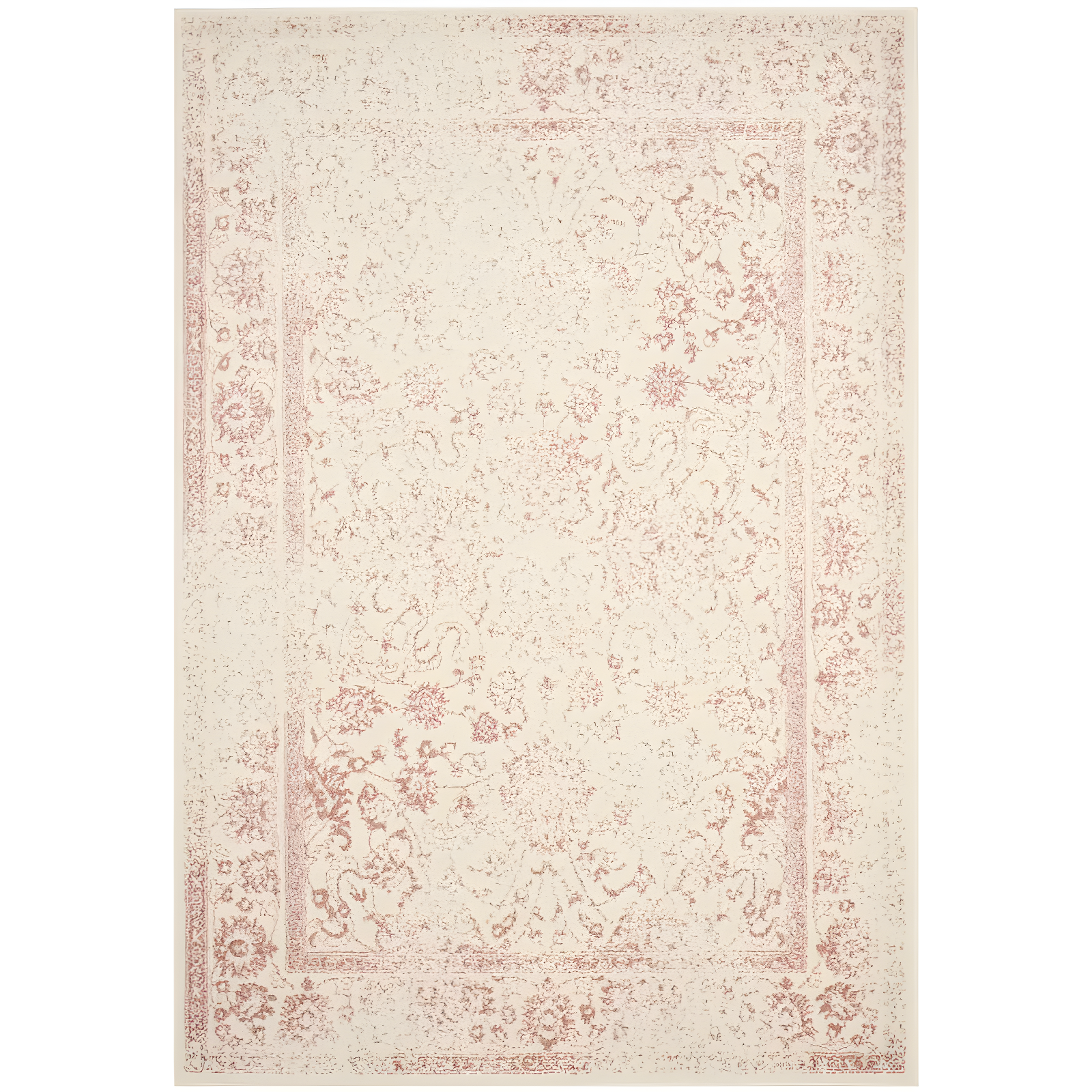 Adirondack ADR109 Machine Made Indoor Area Rug - Ivory/Rose - 6'x9' - Safavieh