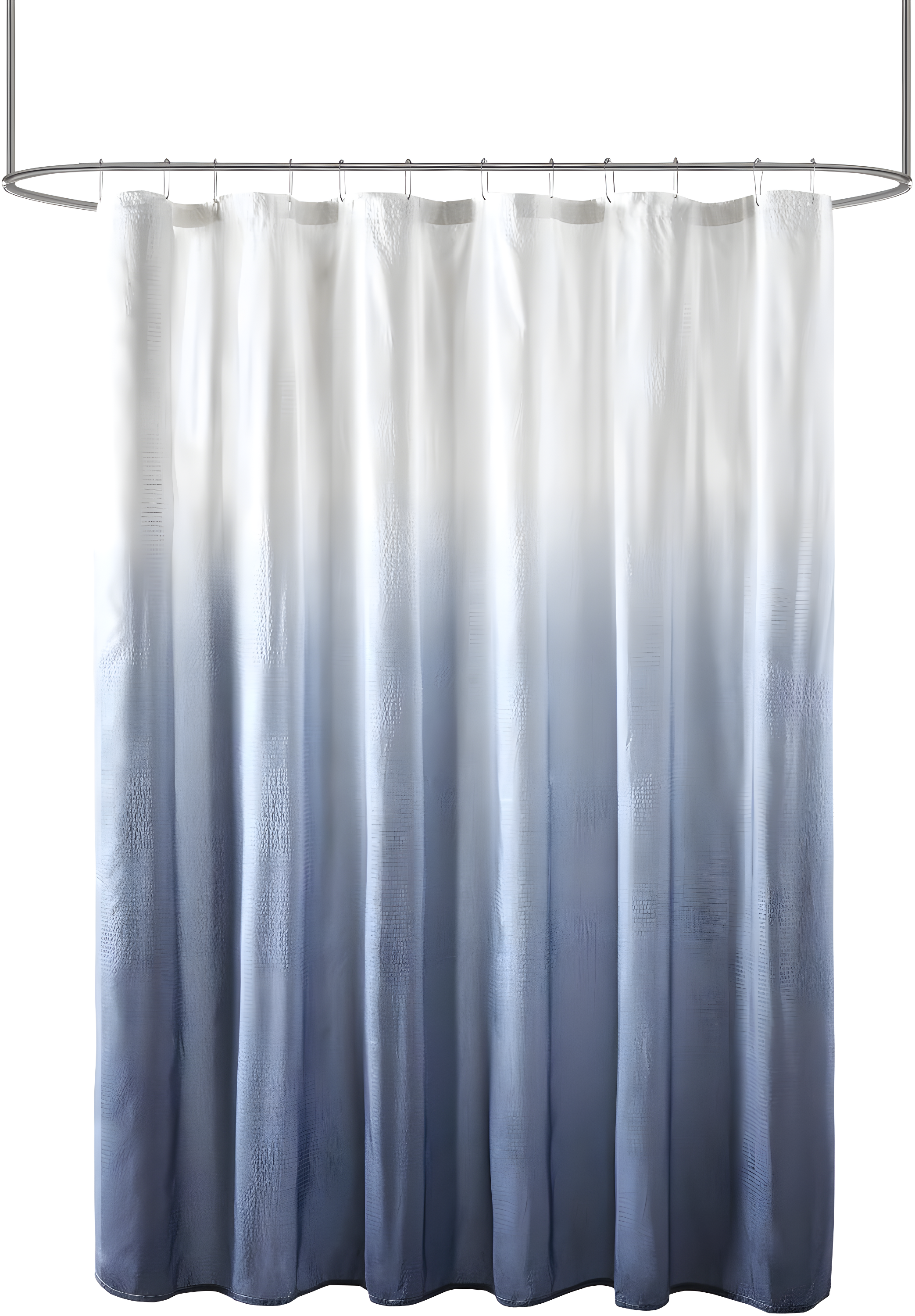 Madison Park Ara Ombre Printed Seersucker Single Shower Curtain
