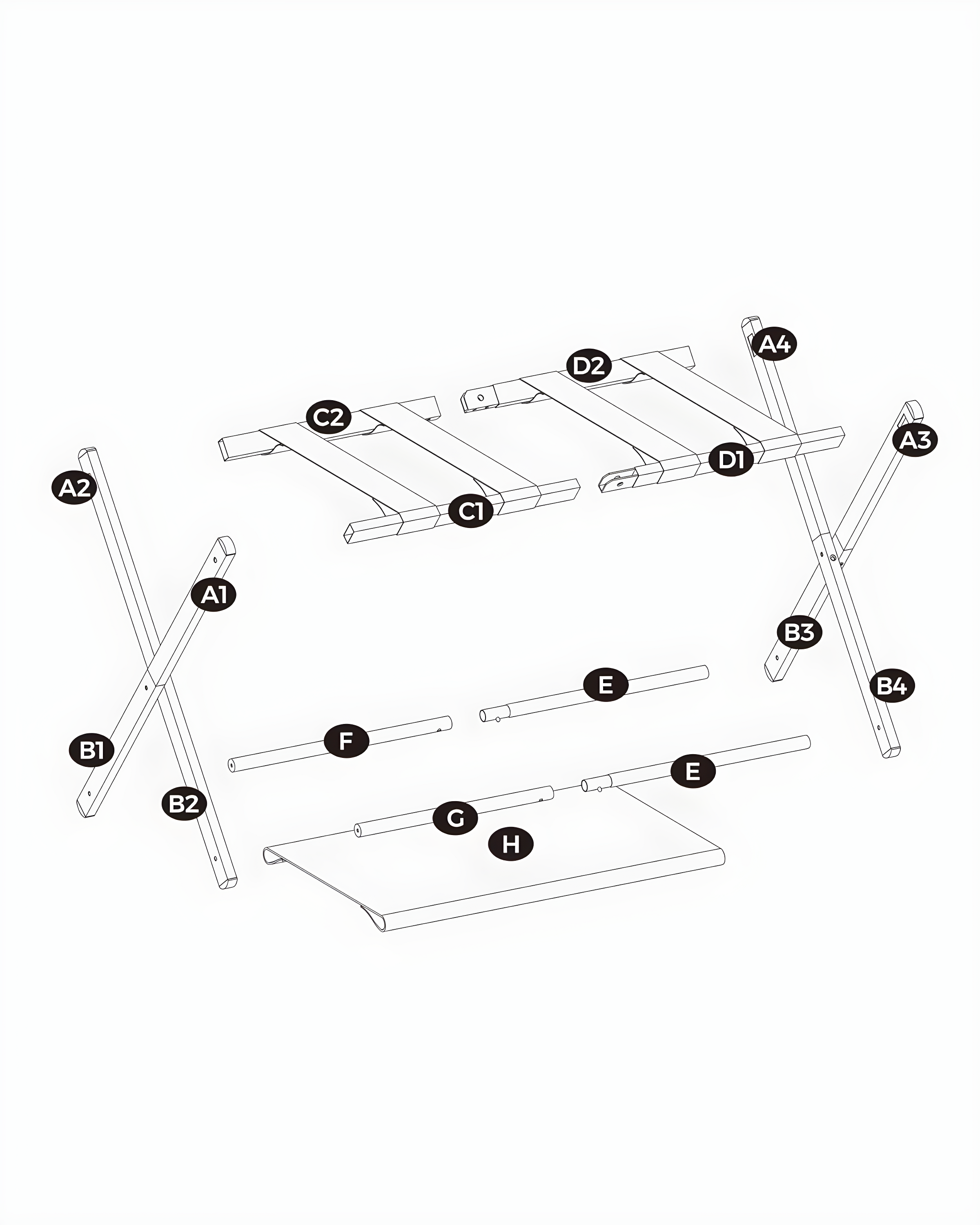 BINO Luggage Rack For Guest Room, Suitcase Stand With Storage Shelf, Steel Frame, Foldable For Easy Storage, Hotel, Bedroom, Black