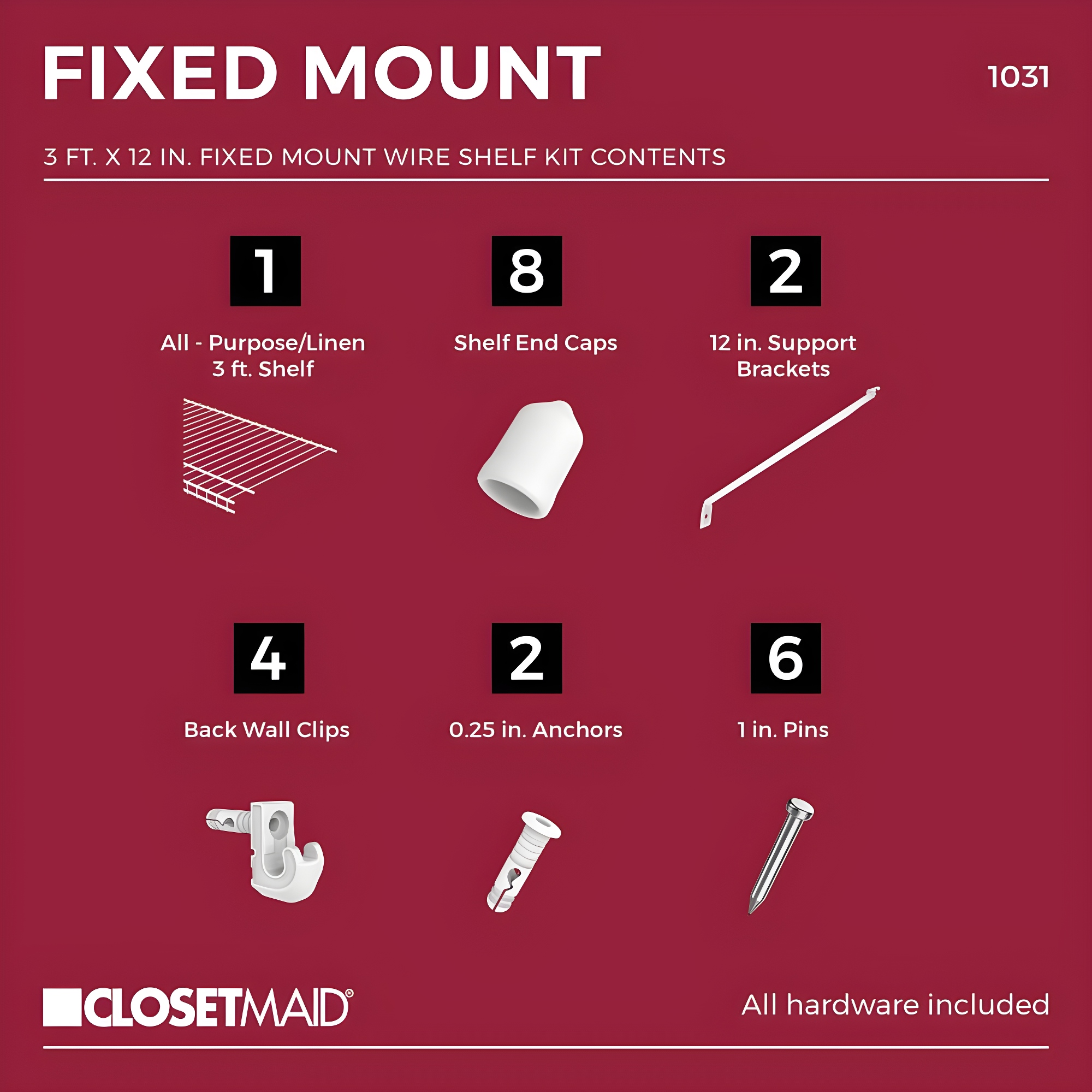 ClosetMaid Wire Shelf Kit