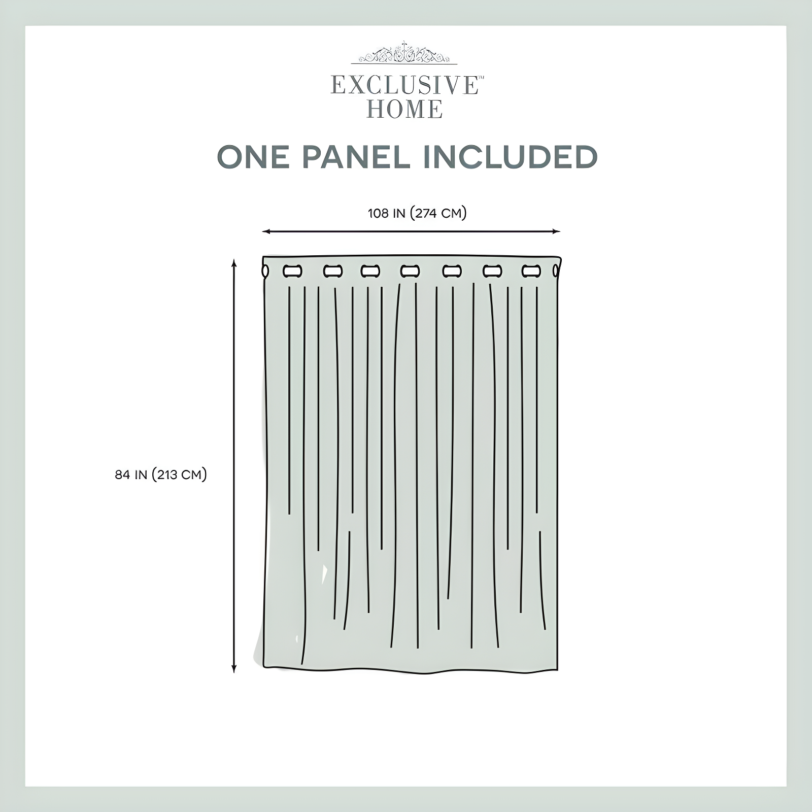 108"x84" Forest Hill Patio Woven Blackout Grommet Top Single Curtain Panel Gray - Exclusive Home: Room Darkening Drapes