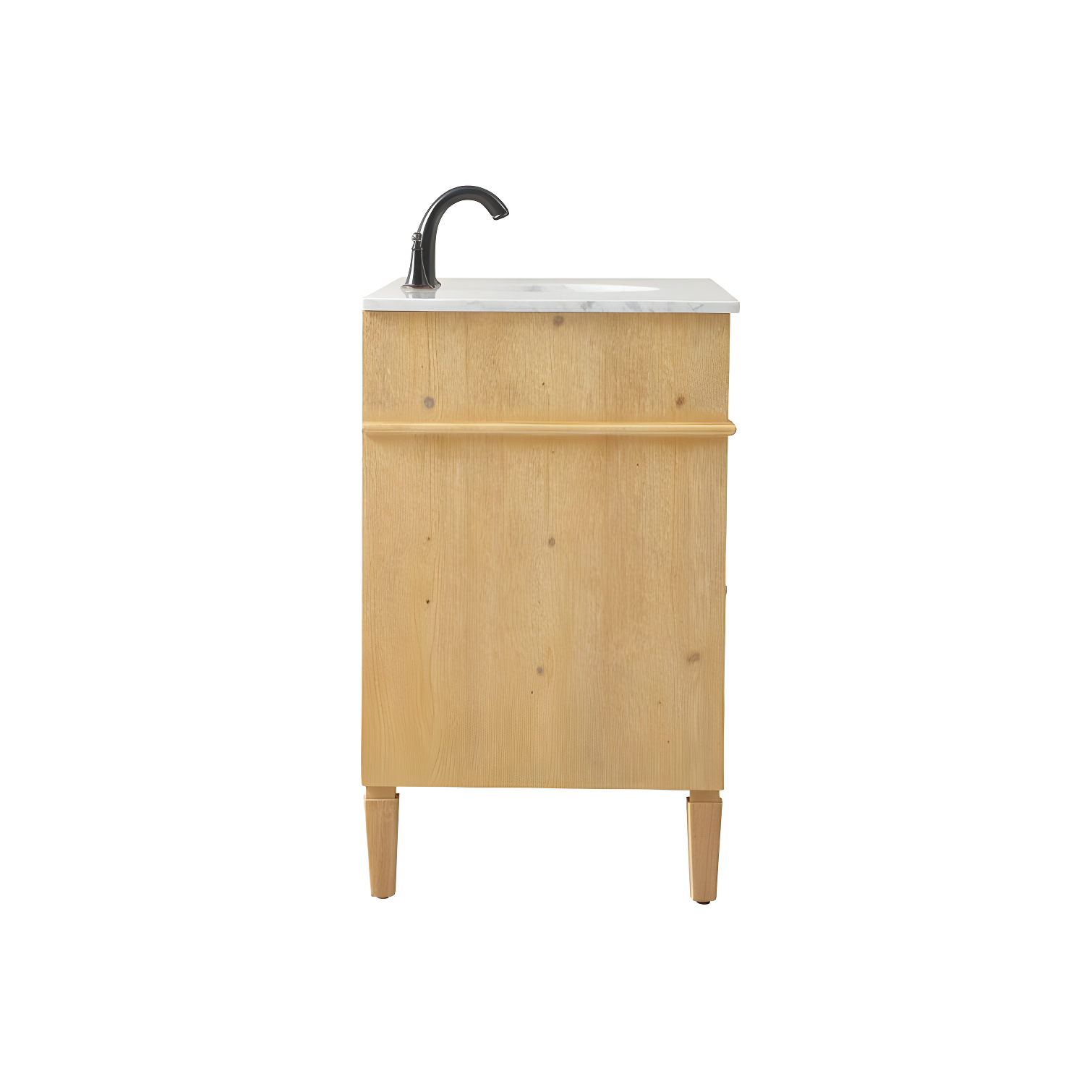 Rukie 40" Free-Standing Single Bathroom Vanity Set with Marble Vanity Top