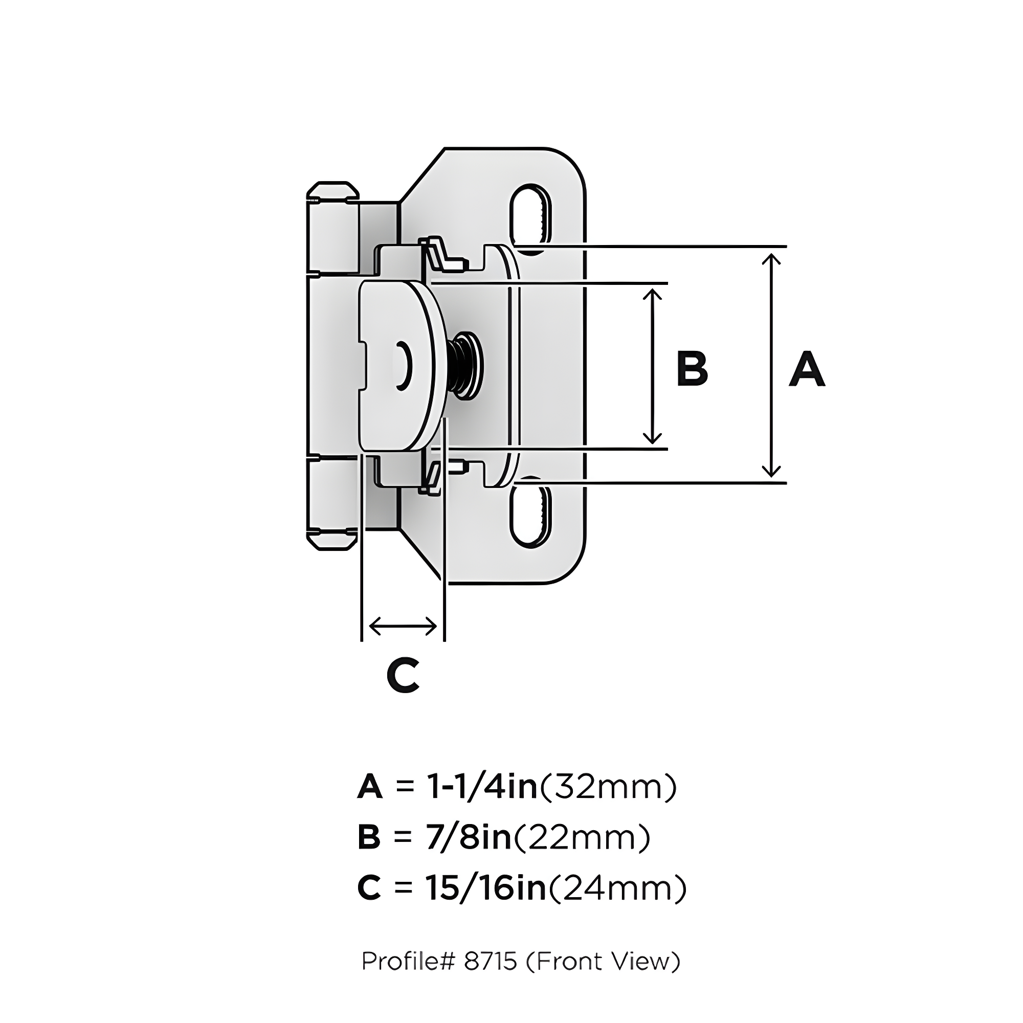 2" Wrap Hinge