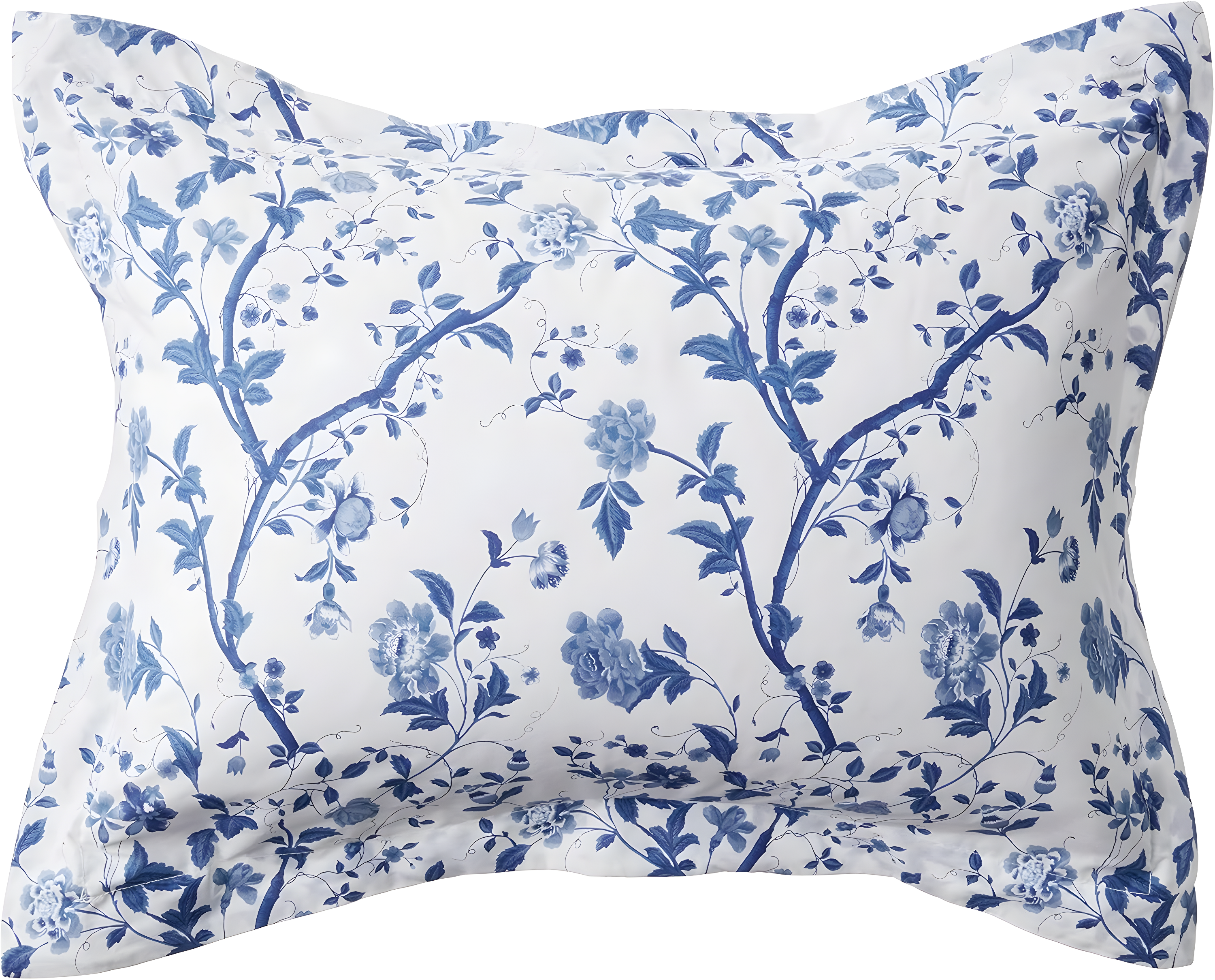 Laura Ashley Charlotte Cotton Reversible Blue Comforter Set