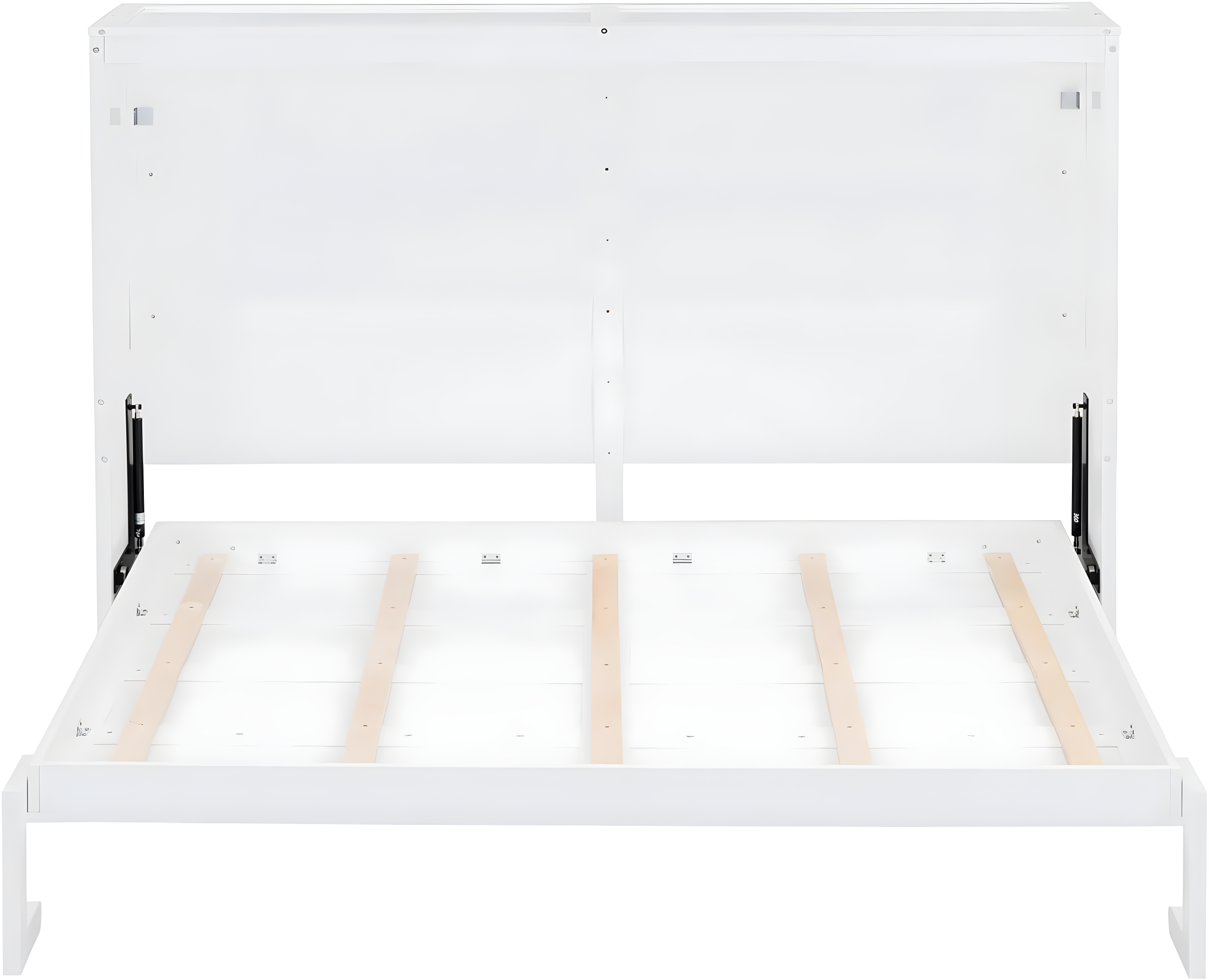 Queen Size Murphy Bed Wall Bed,Space-Saving Wall Bed for Multipurpose Rooms,Queen size murphy bed cabinet,Sleeping Arrangement for Multipurpose Area, Bedroom, Guest Room, or Living Room (White, Queen)
