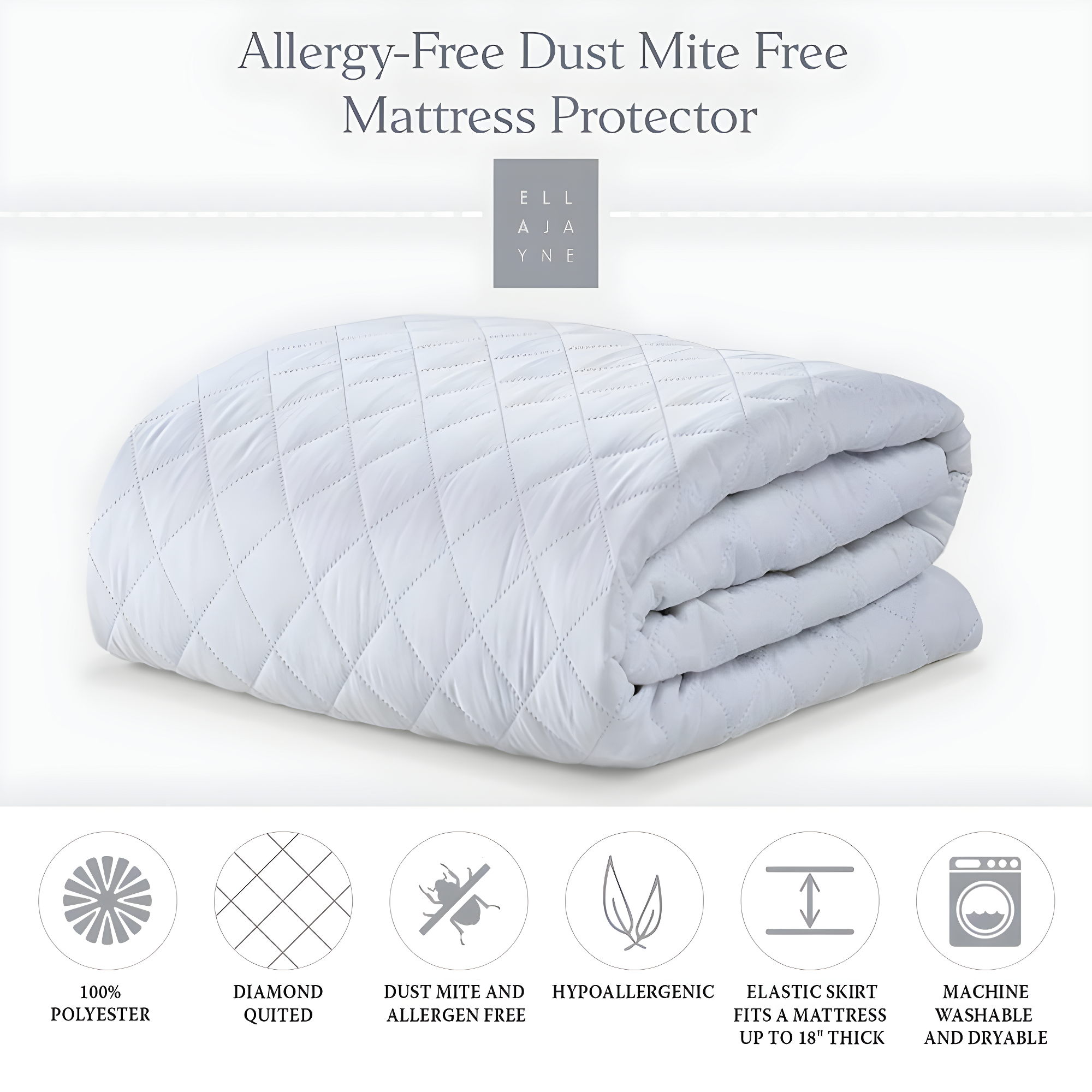 Ella Jayne Allergen-Free Mattress Protector  -  Queen